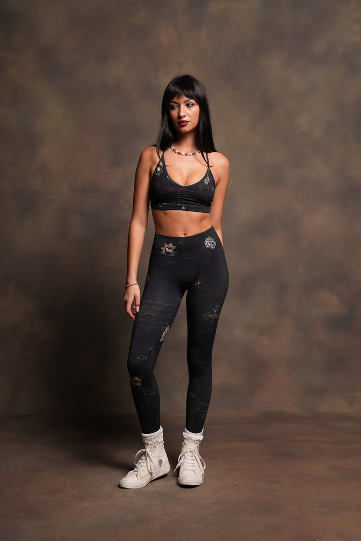 Wolves Pyramid Evey Seamless Bra In Midnight Sorrow