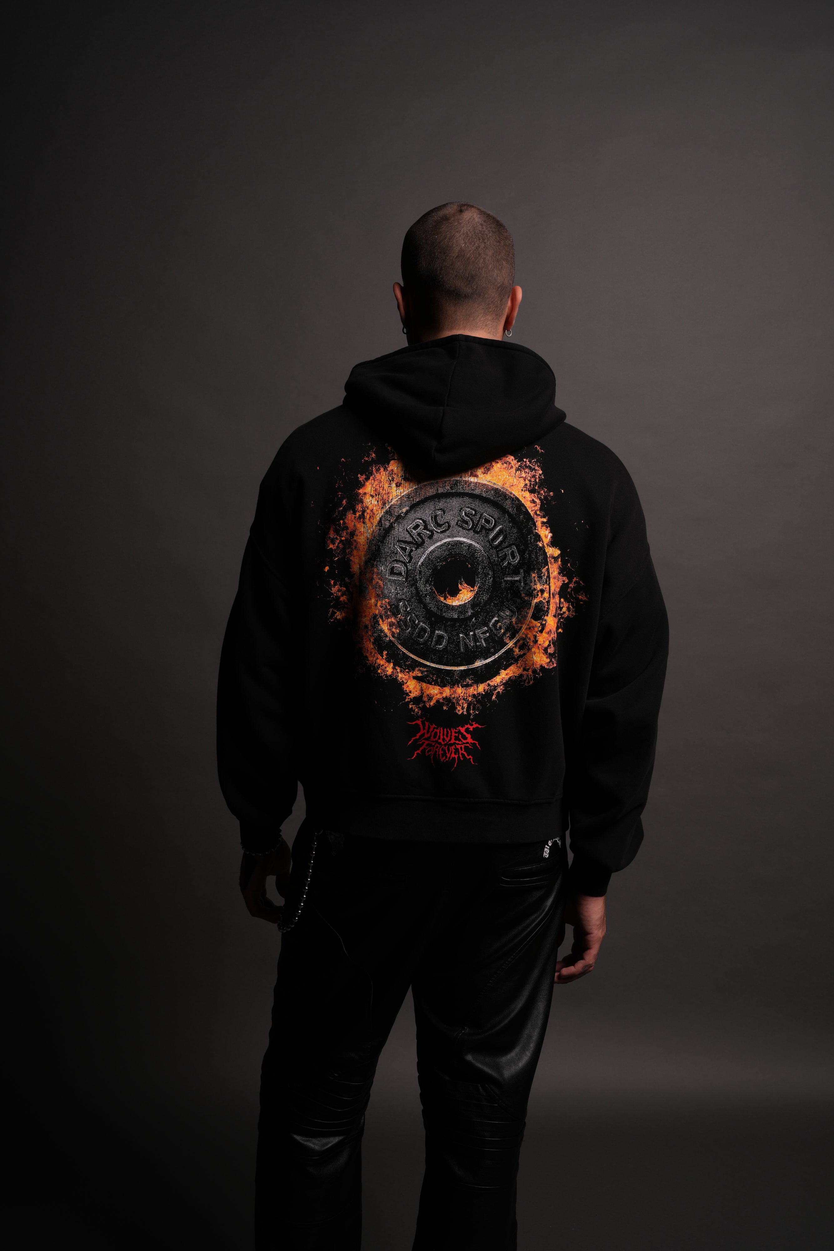 SSDD V2 Darco Double Zip Hoodie in Black