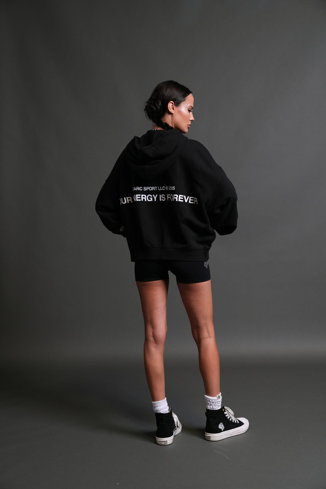 Crossed Paths Darco Double Zip Hoodie in Black