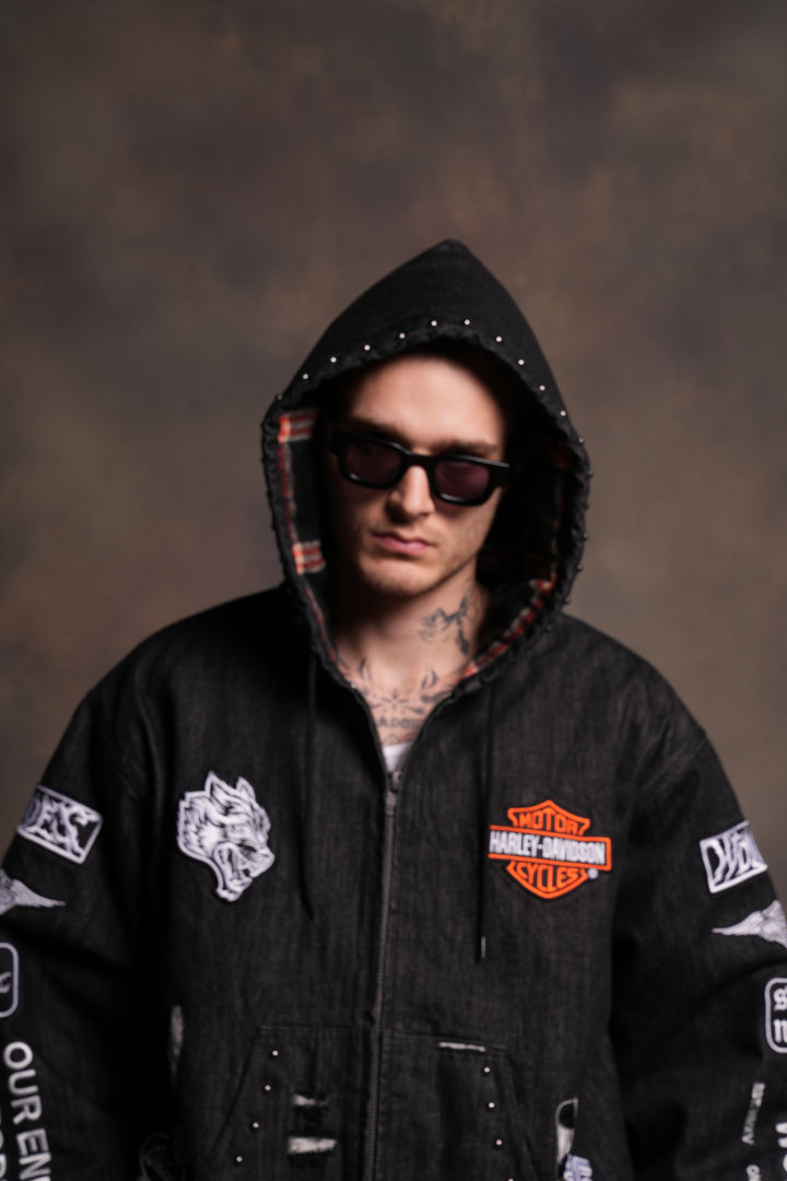 Brotherhood Unisex Cooper Bomber Jacket in Black