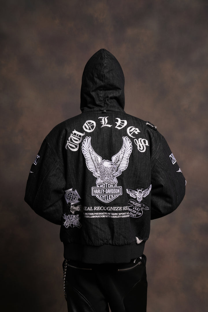 Brotherhood Unisex Cooper Bomber Jacket in Black