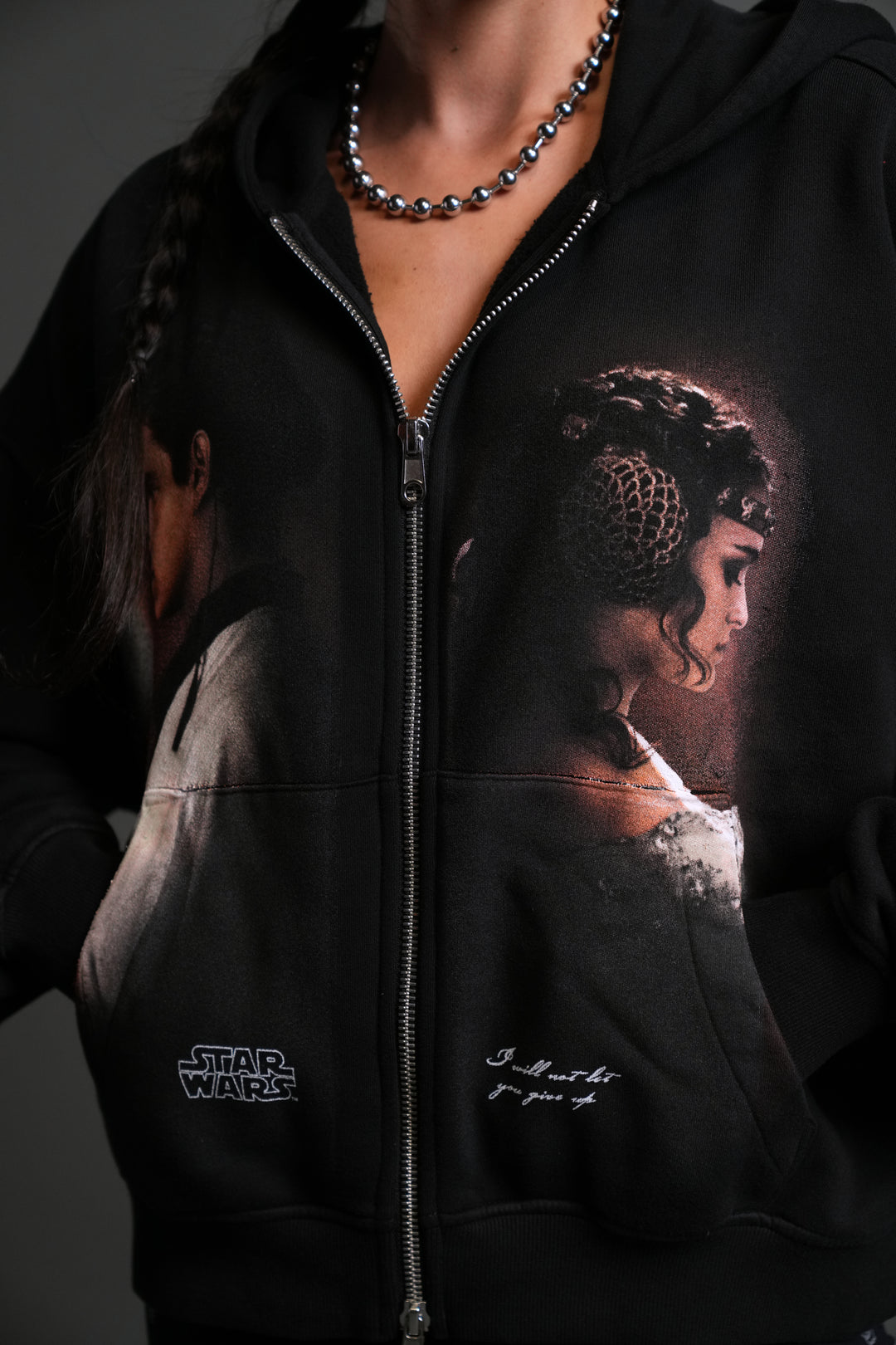 Crossed Paths Darco Double Zip Hoodie in Black