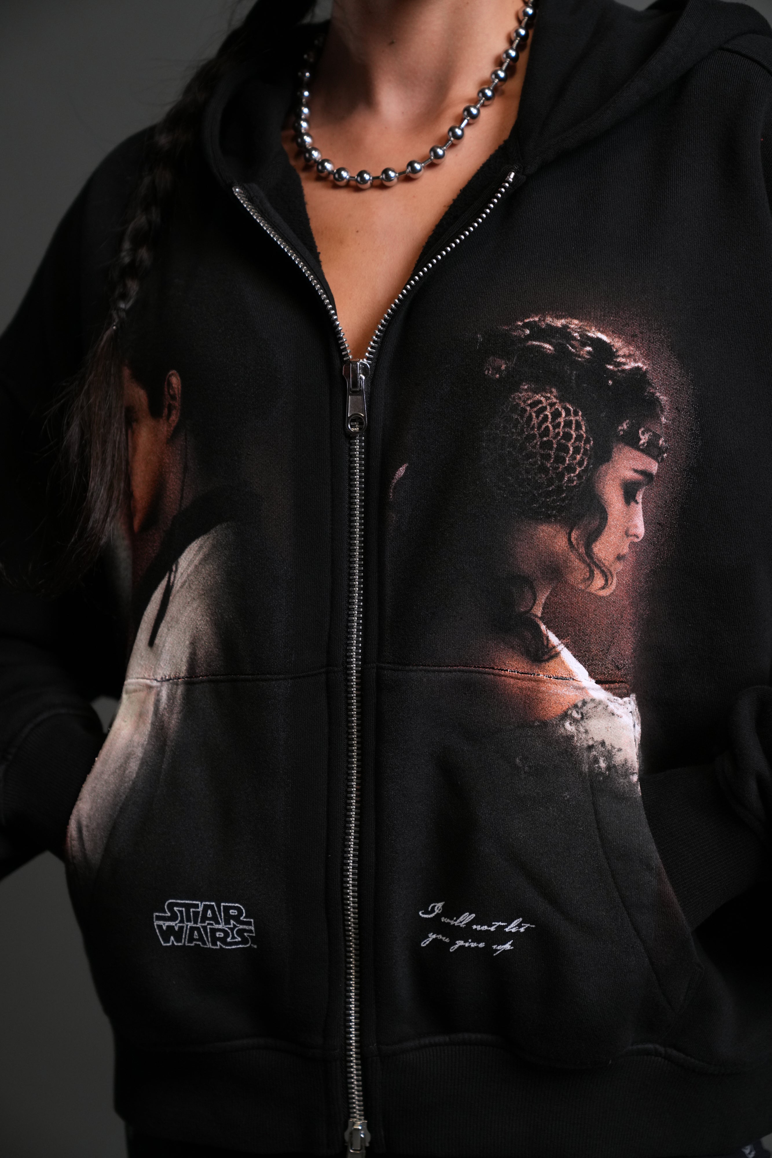 Crossed Paths Darco Double Zip Hoodie in Black