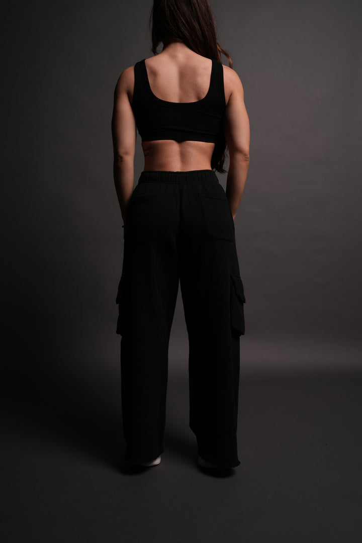 SSDDNFGU FRVR Durst Cargo Sweats in Black