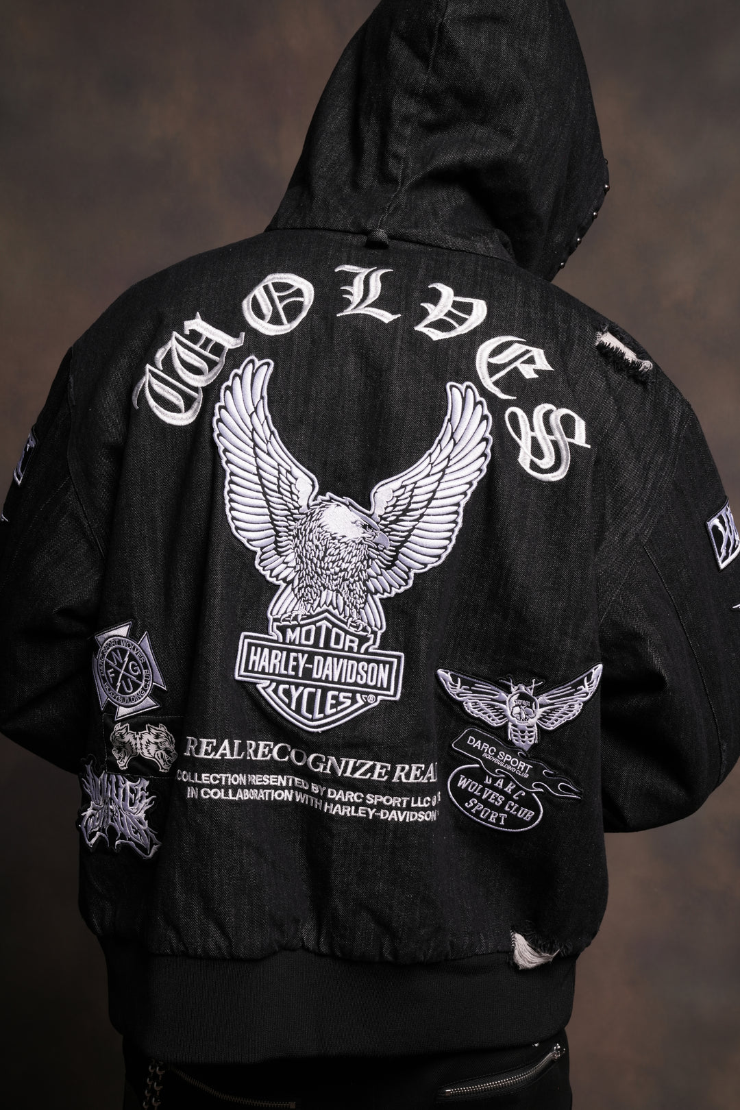 Brotherhood Unisex Cooper Bomber Jacket in Black