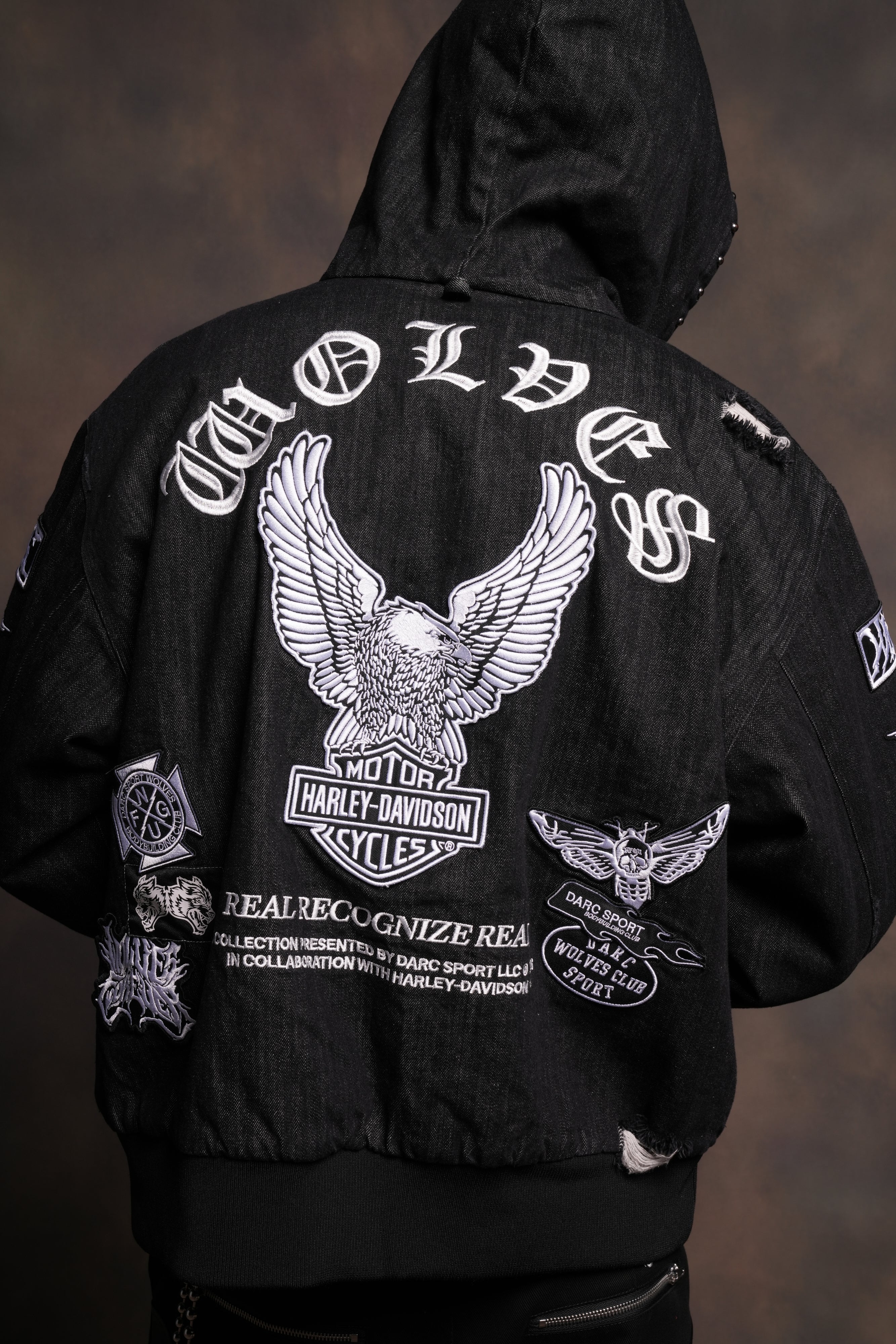 Brotherhood Unisex Cooper Bomber Jacket in Black