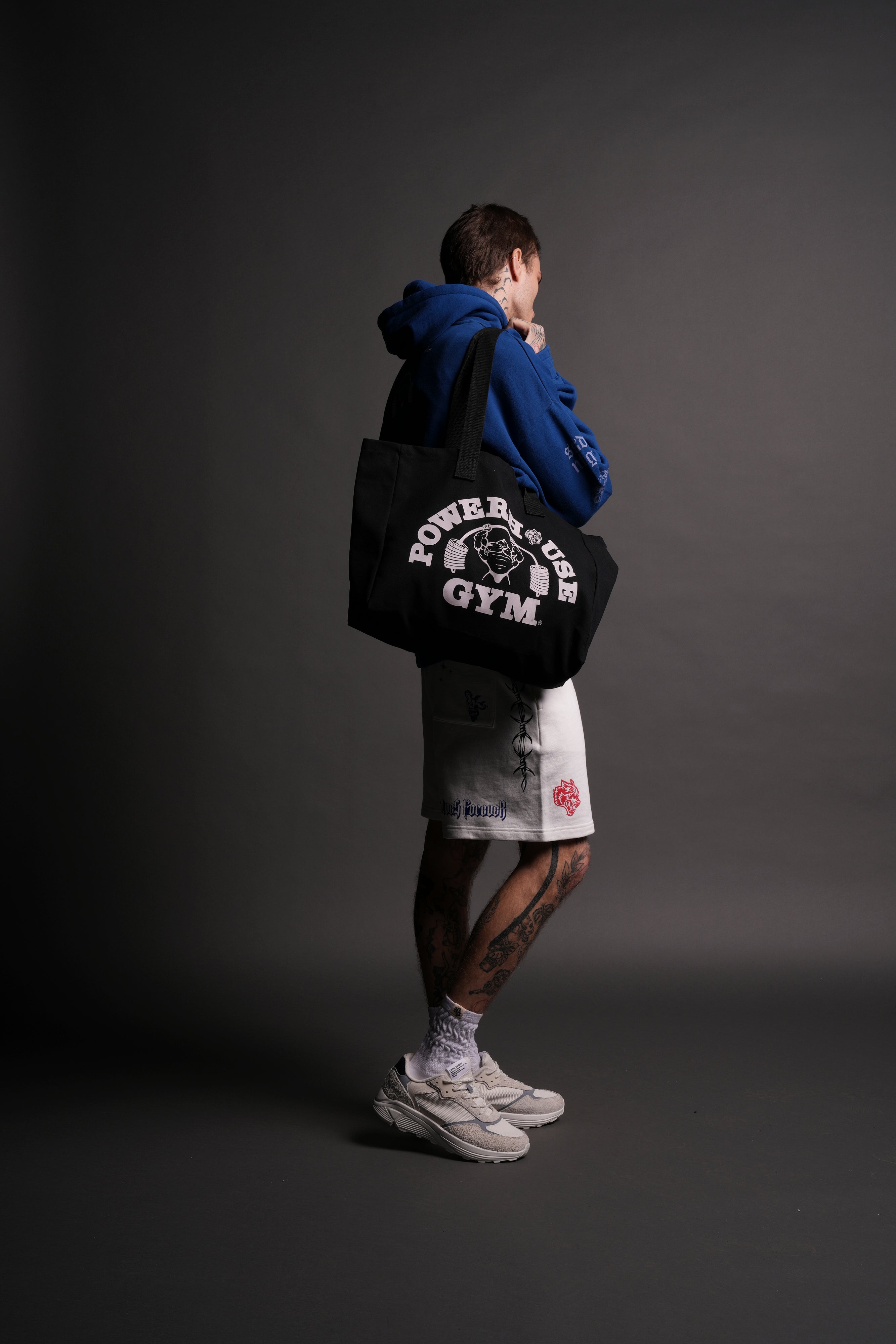 Powerhouse Of The Wolves Forever Canvas Tote in Black