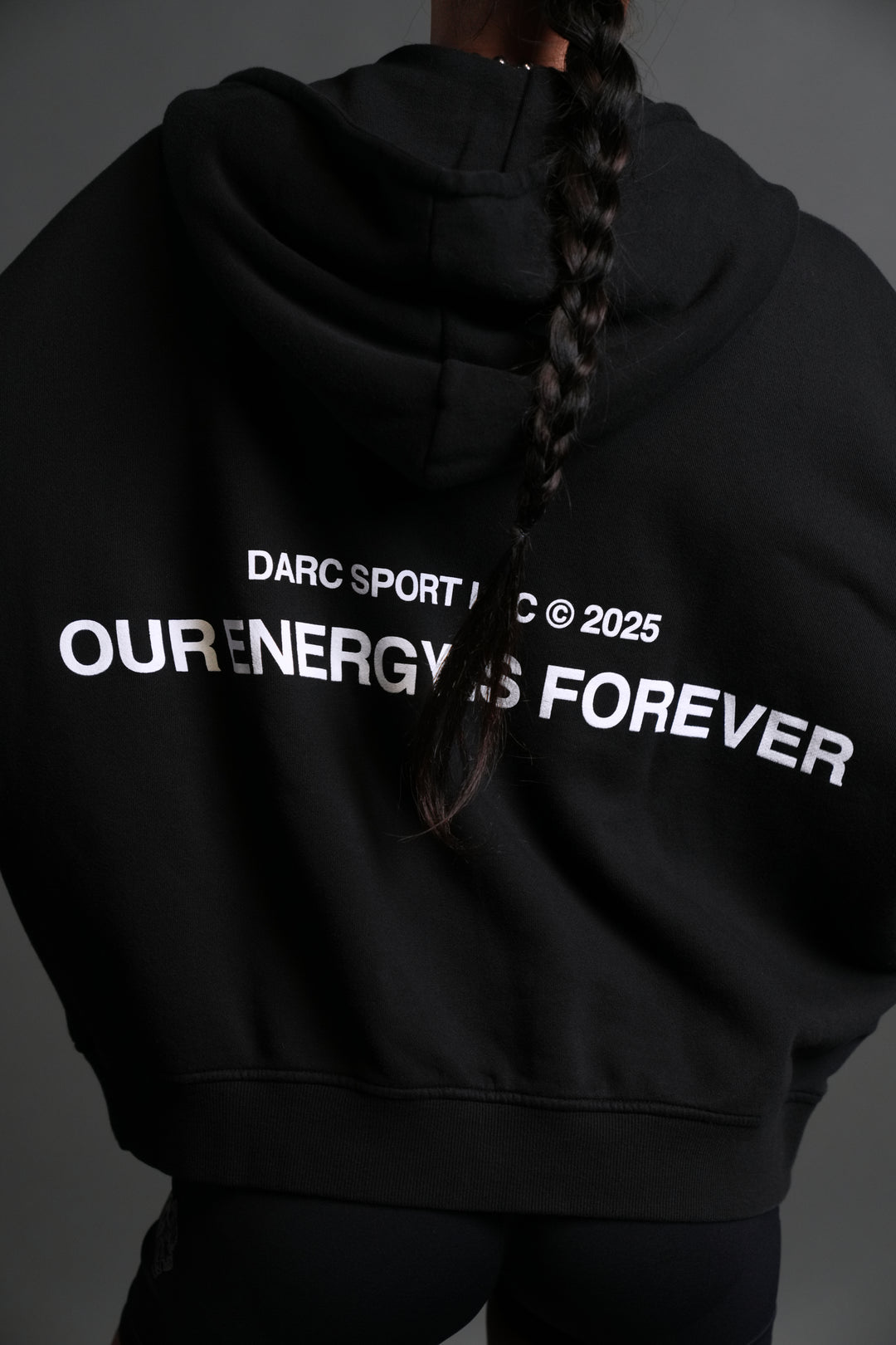 Crossed Paths Darco Double Zip Hoodie in Black