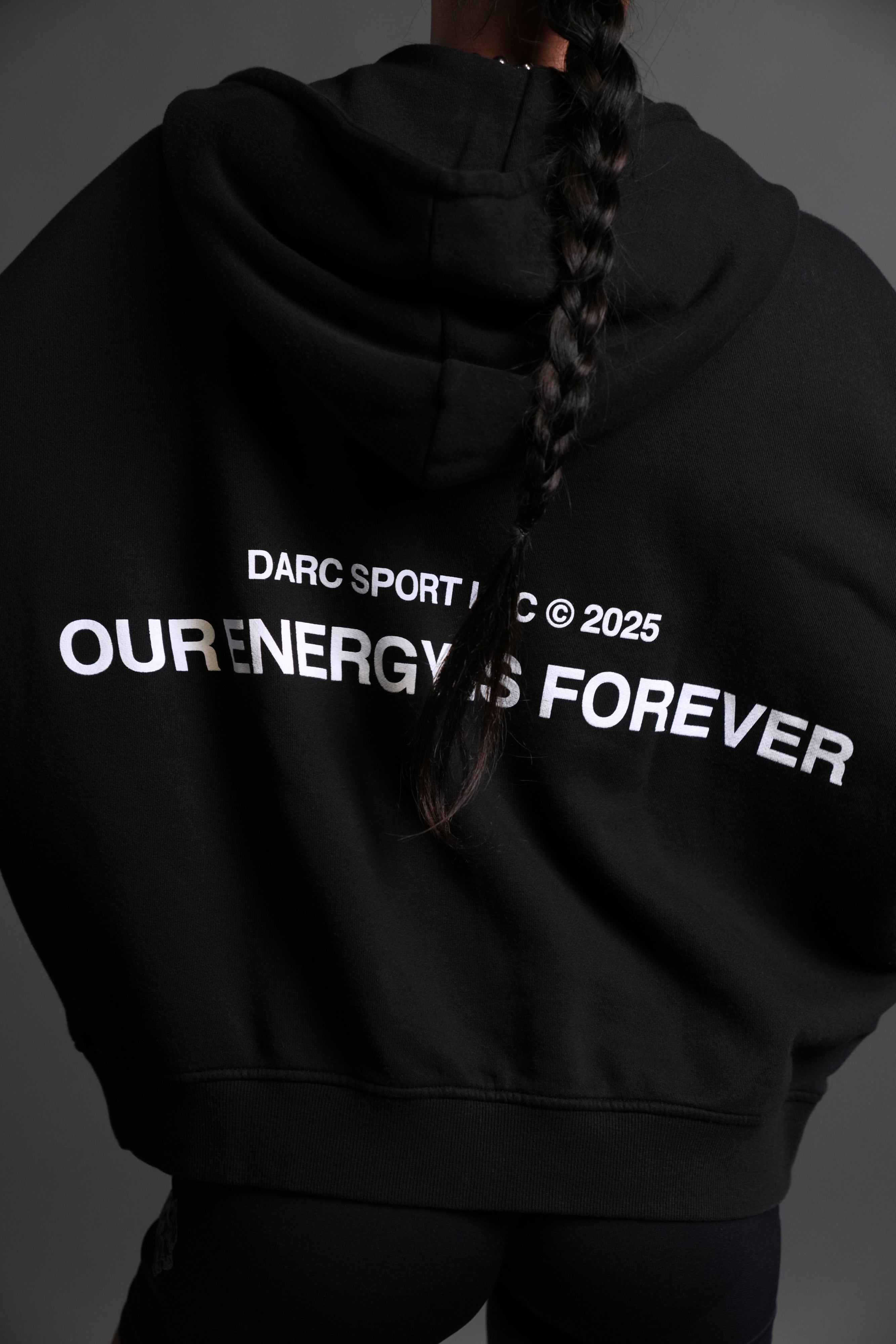 Crossed Paths Darco Double Zip Hoodie in Black