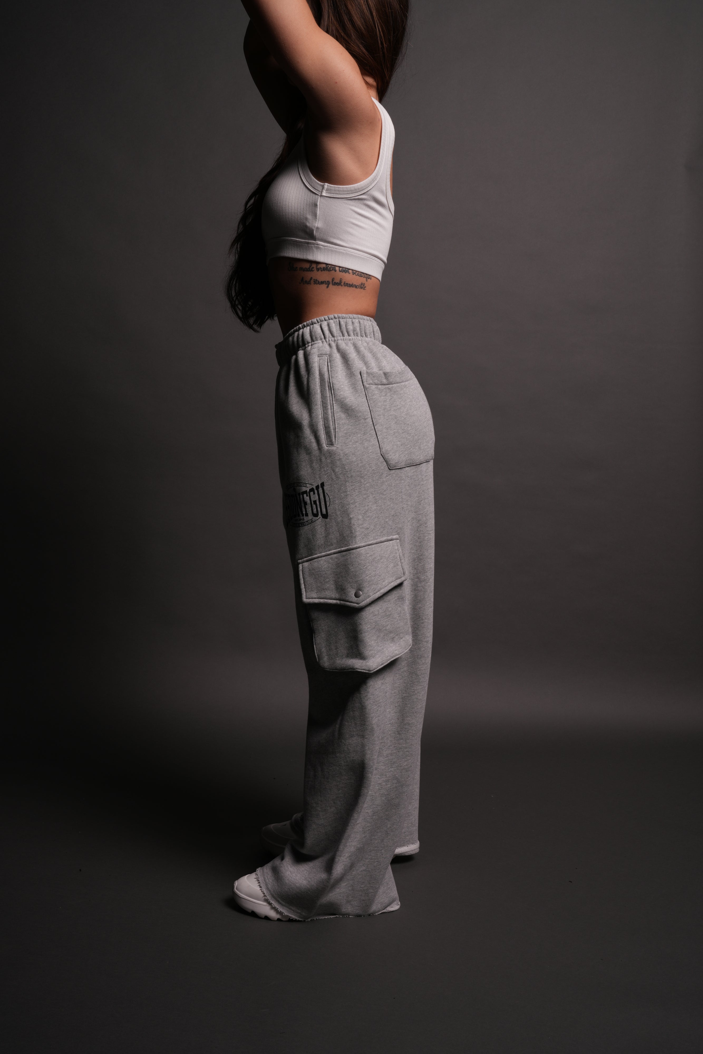 SSDDNFGU FRVR Durst Cargo Sweats in Light Athletic Gray