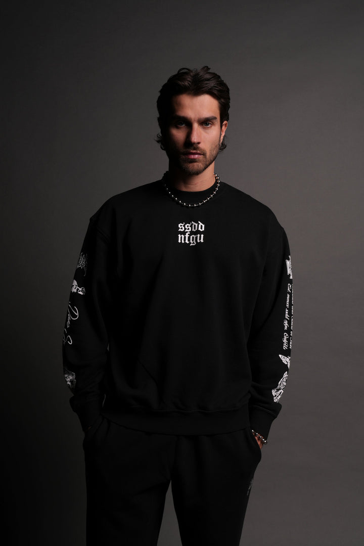 Always SSDD NFGU London Crewneck in Black