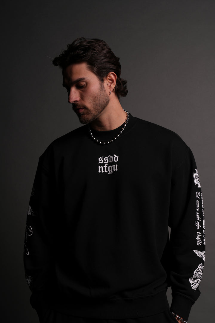 Always SSDD NFGU London Crewneck in Black