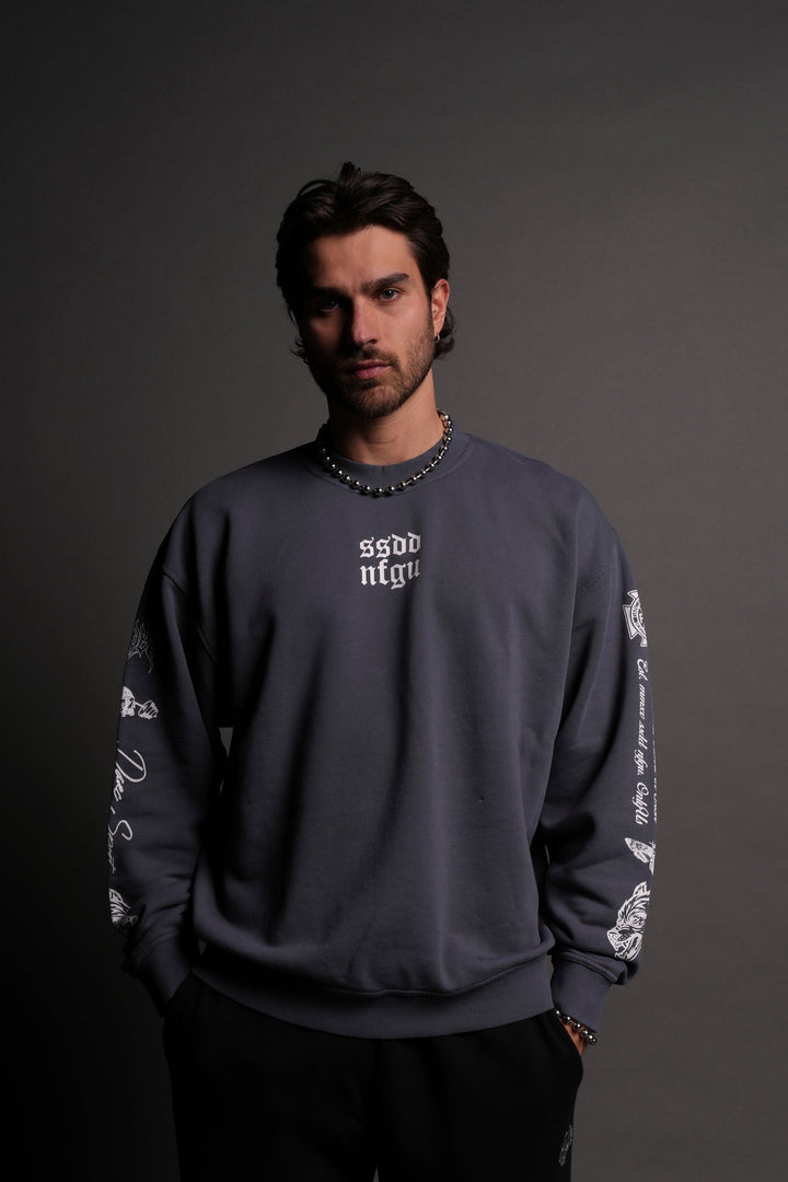 Always SSDD NFGU London Crewneck in Darc Blue