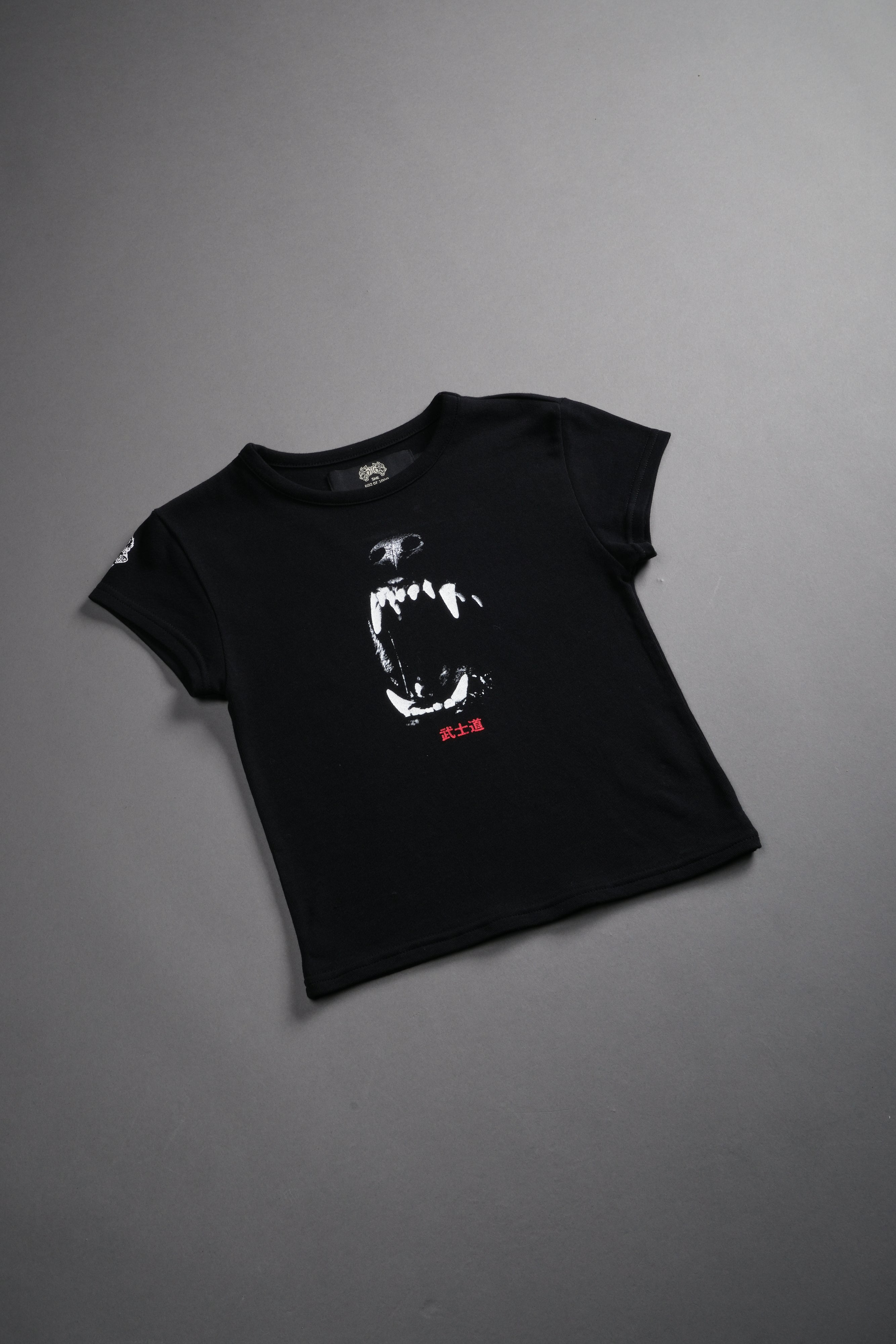 Blood Thirsty Kanji "Baby" Tee in Black