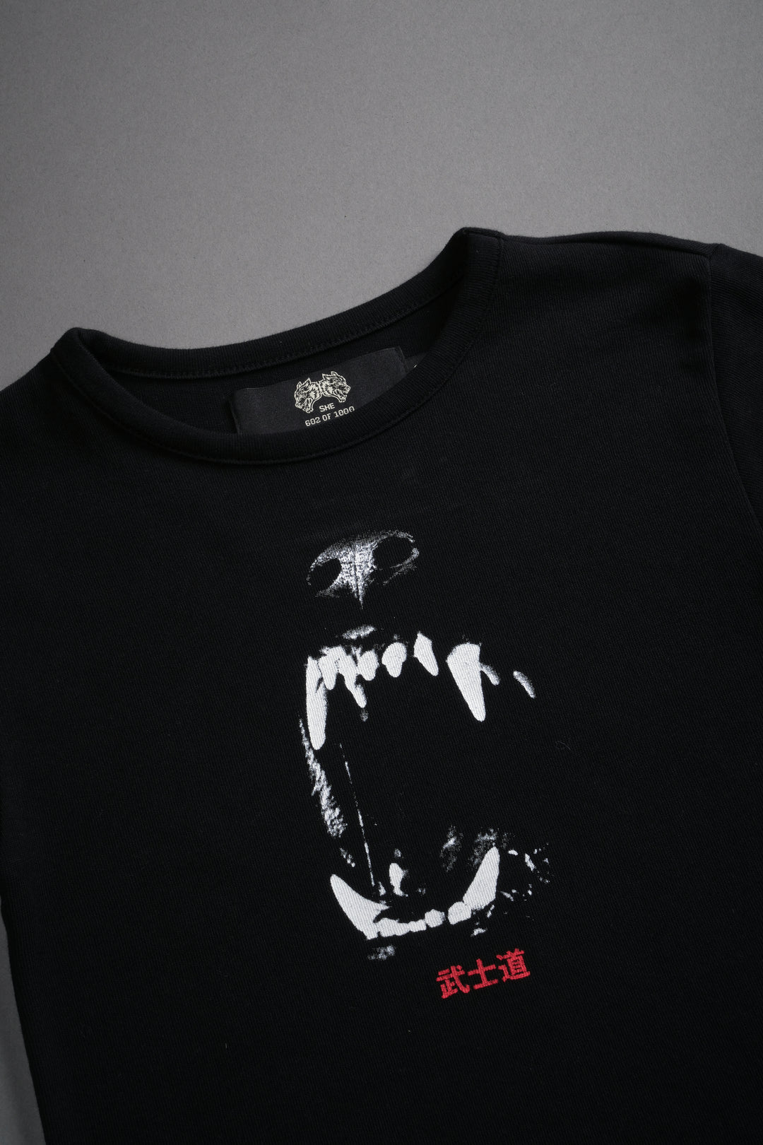 Blood Thirsty Kanji "Baby" Tee in Black