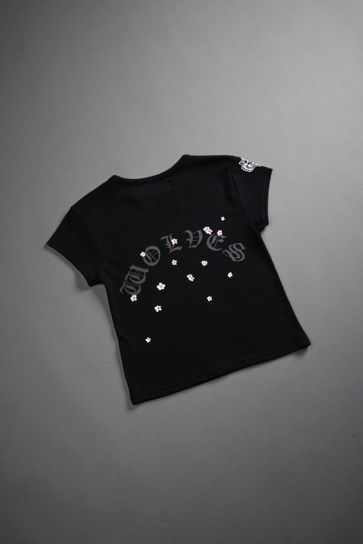 Blood Thirsty Kanji "Baby" Tee in Black