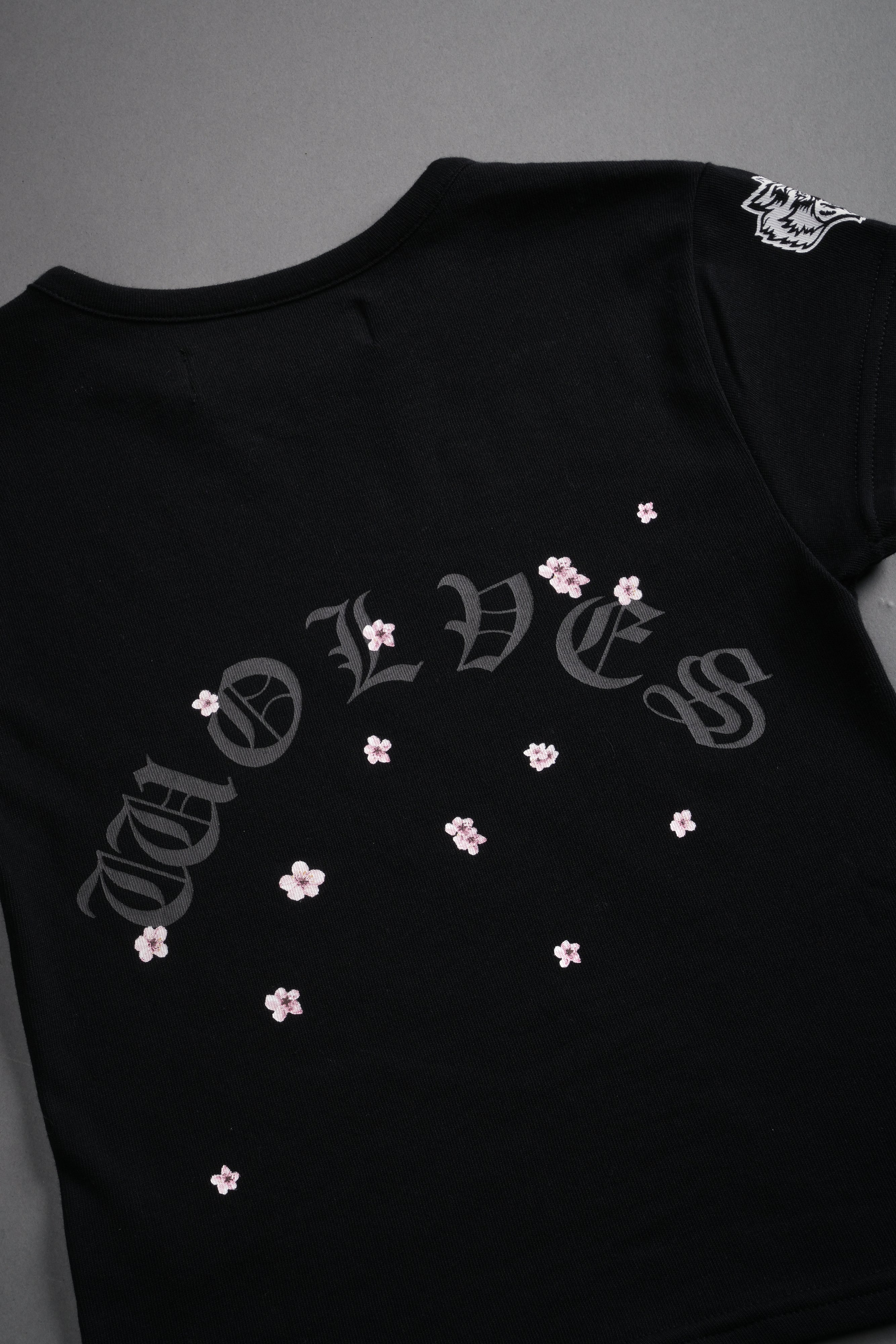 Blood Thirsty Kanji "Baby" Tee in Black