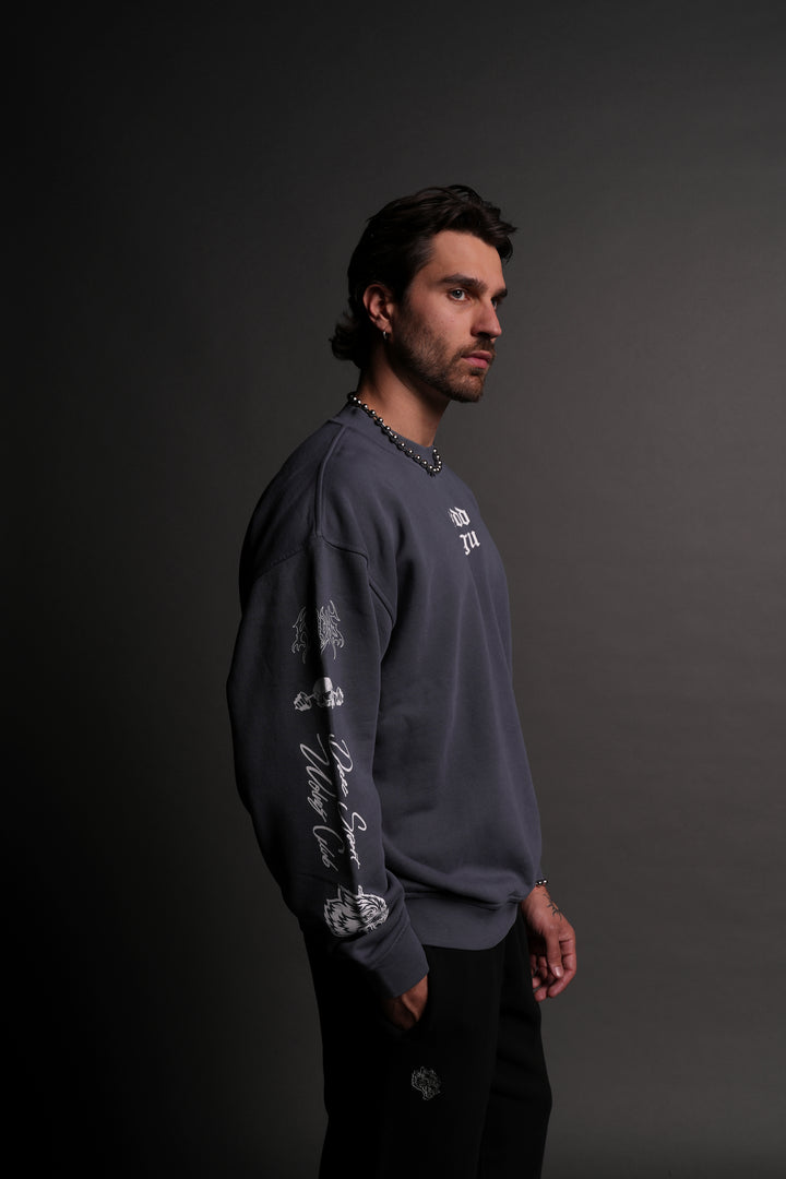 Always SSDD NFGU London Crewneck in Darc Blue