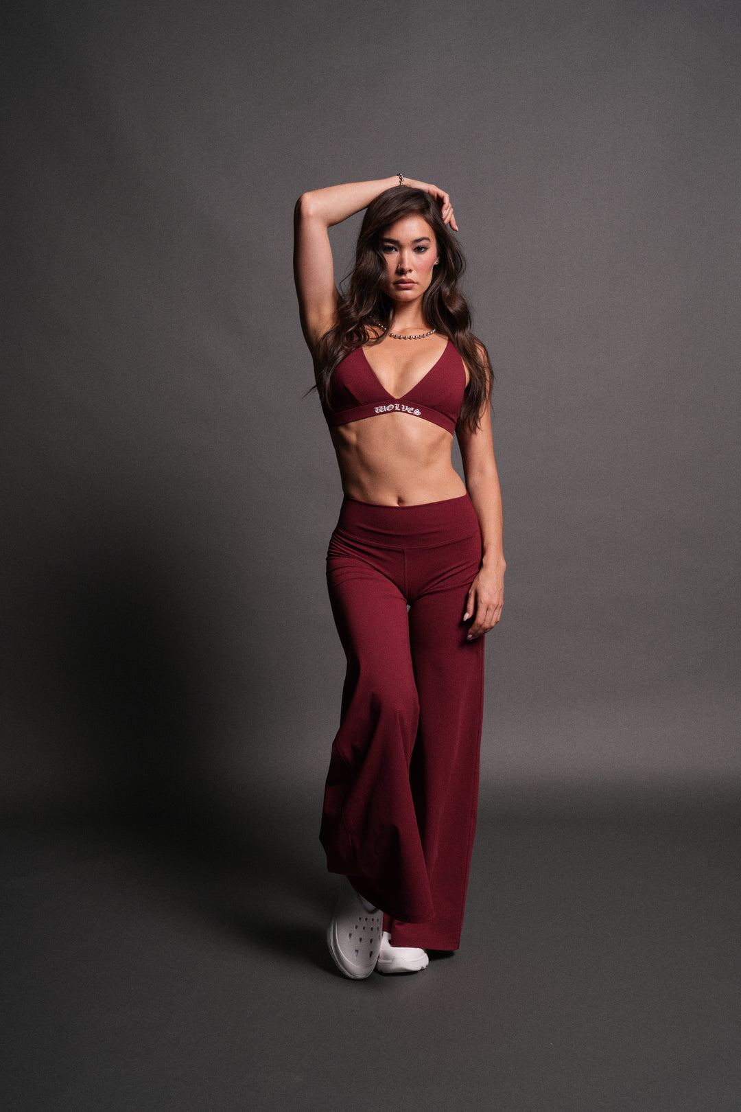 She Chopper V Sports Bra in Velvet