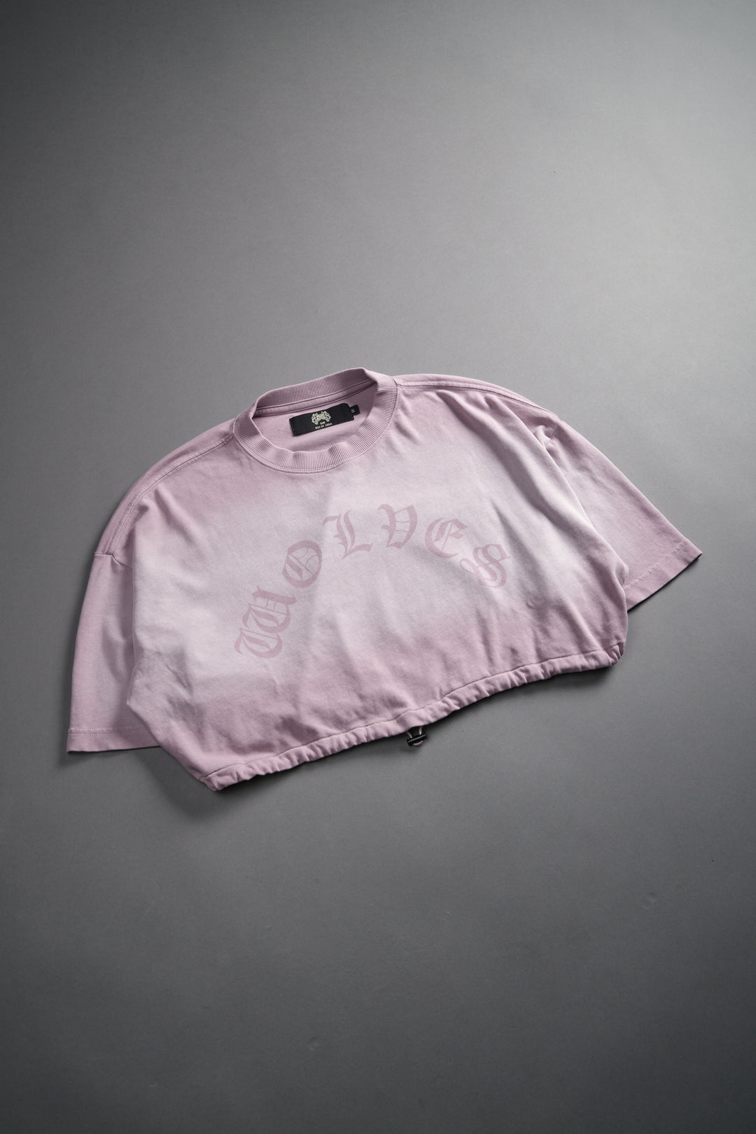 Chopper Bungee Cropped Tee in Purple Smoke Horizon Sun Fade