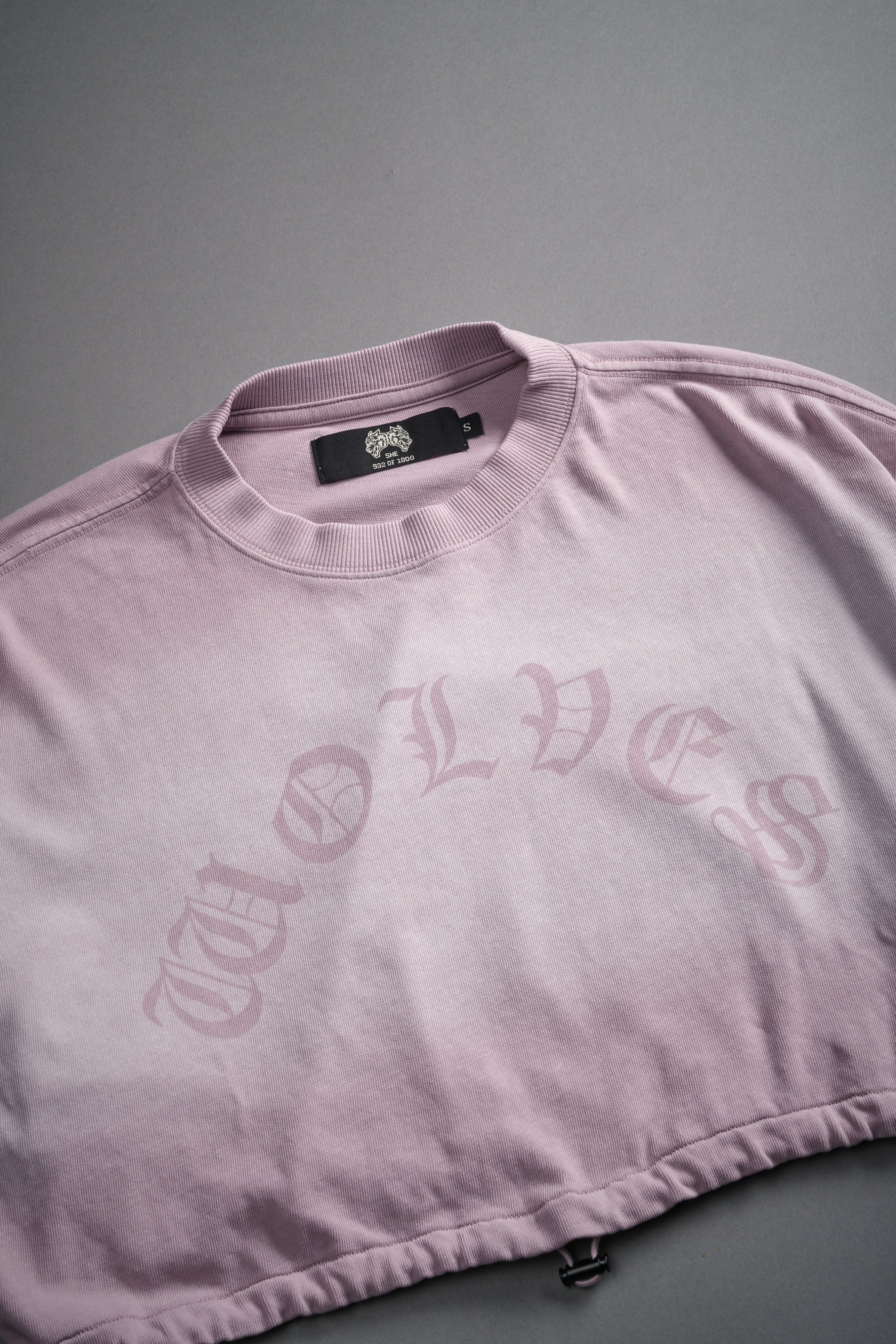 Chopper Bungee Cropped Tee in Purple Smoke Horizon Sun Fade