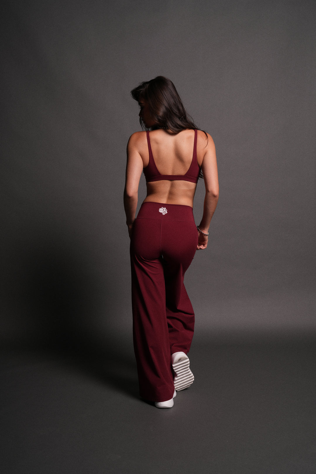 Wolf Wide Leg Energy Pants in Velvet