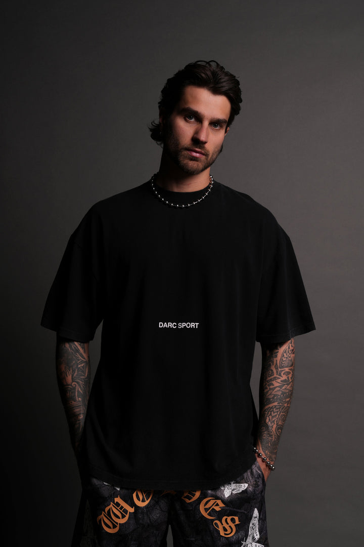 Come Hell Or High Water "Premium" Oversized Tee in Black