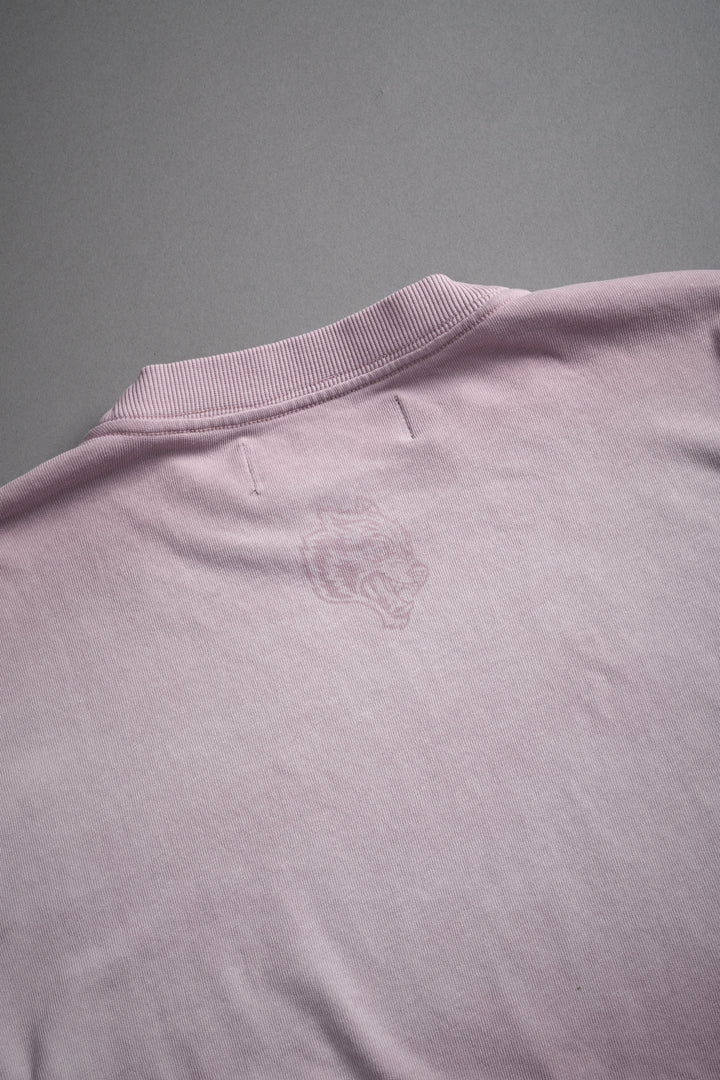 Chopper Bungee Cropped Tee in Purple Smoke Horizon Sun Fade