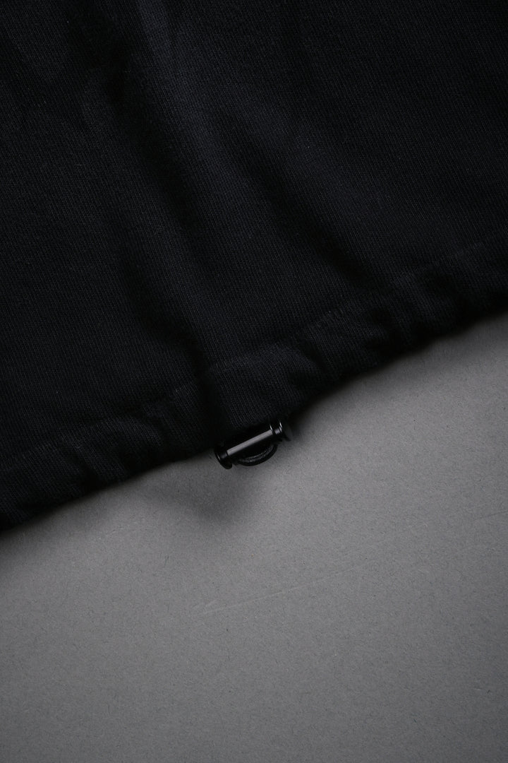 Forged From Iron Bungee Cropped Tee in Black Horizon Sun Fade