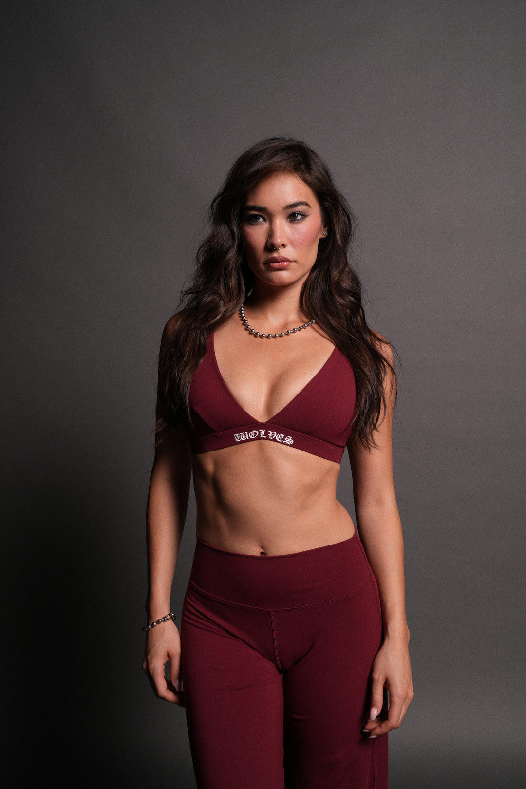She Chopper V Sports Bra in Velvet