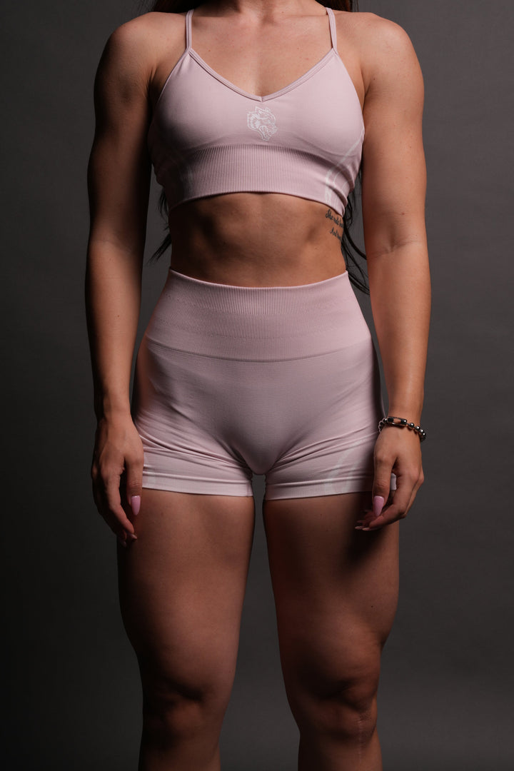 Iron Flames Everson Seamless "Training" Shorts in Blush Pink