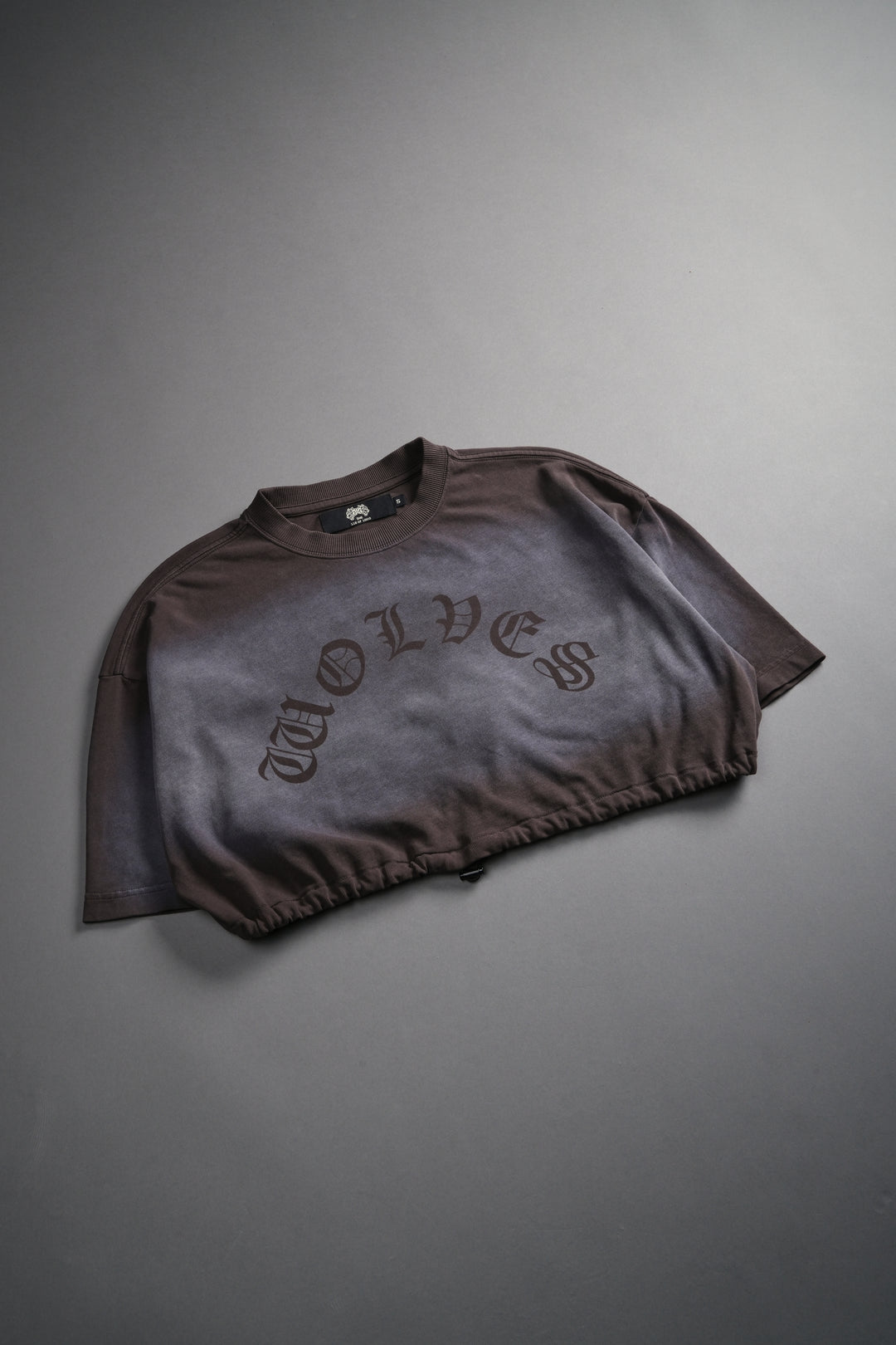 Chopper Bungee Cropped Tee in Darc Brown Horizon Sun Fade