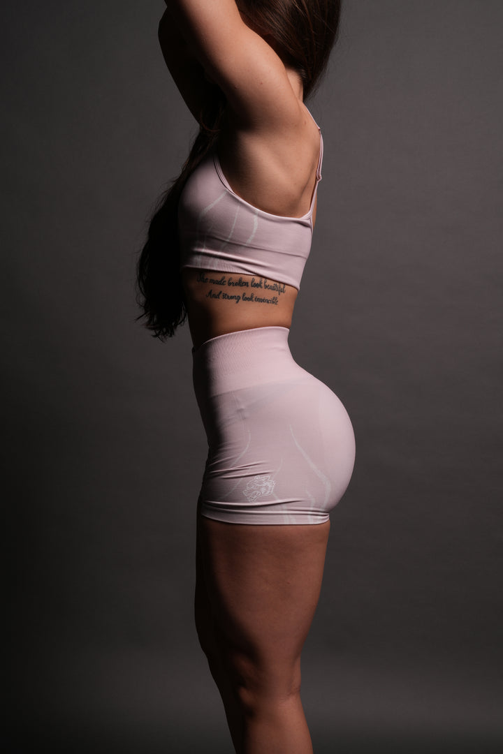 Iron Flames Everson Seamless "Training" Shorts in Blush Pink