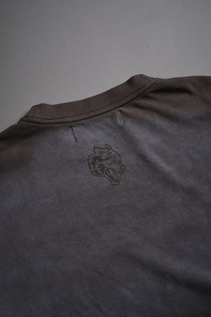 Chopper Bungee Cropped Tee in Darc Brown Horizon Sun Fade