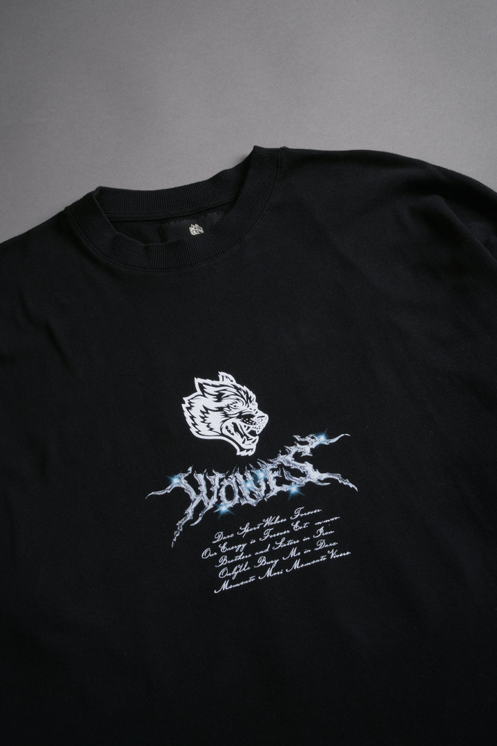 Iron Moth "Premium" Oversized Tee in Black