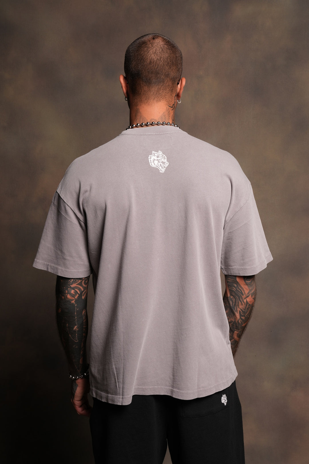 Ds Corazon Premium Oversized Tee In Pale Gray