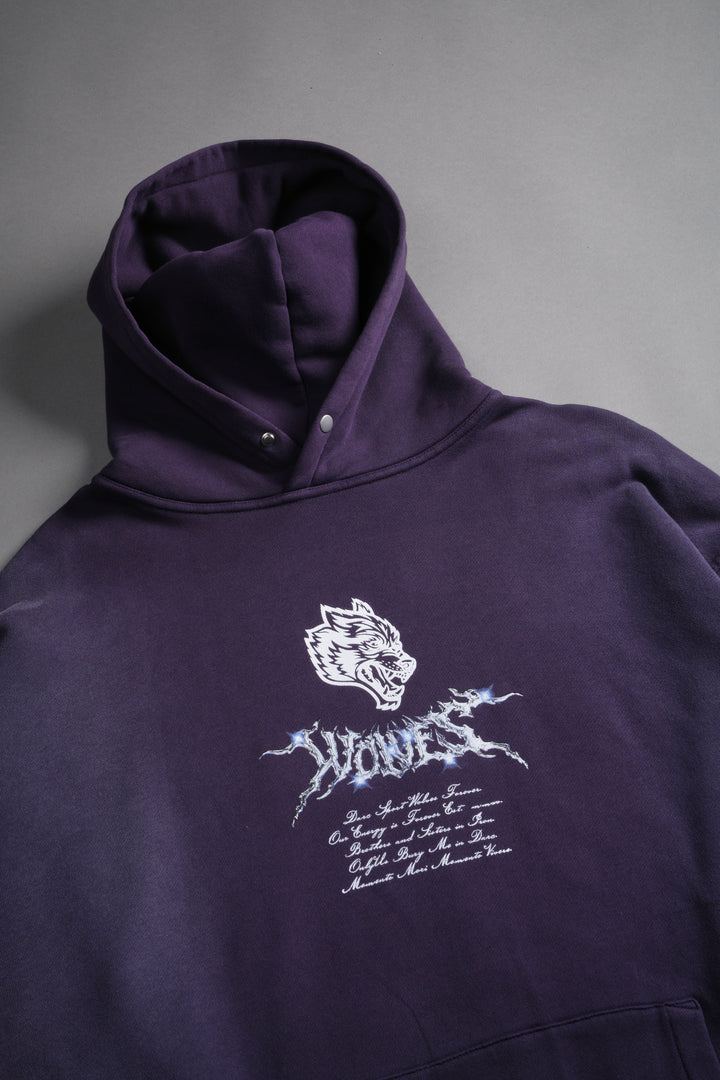 Iron Moth "Pierce" Hoodie in Phantom Purple Inverted Sun Fade