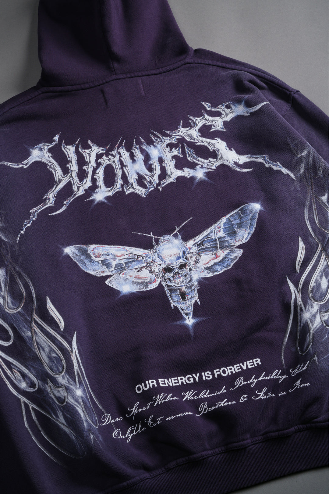 Iron Moth "Pierce" Hoodie in Phantom Purple Inverted Sun Fade