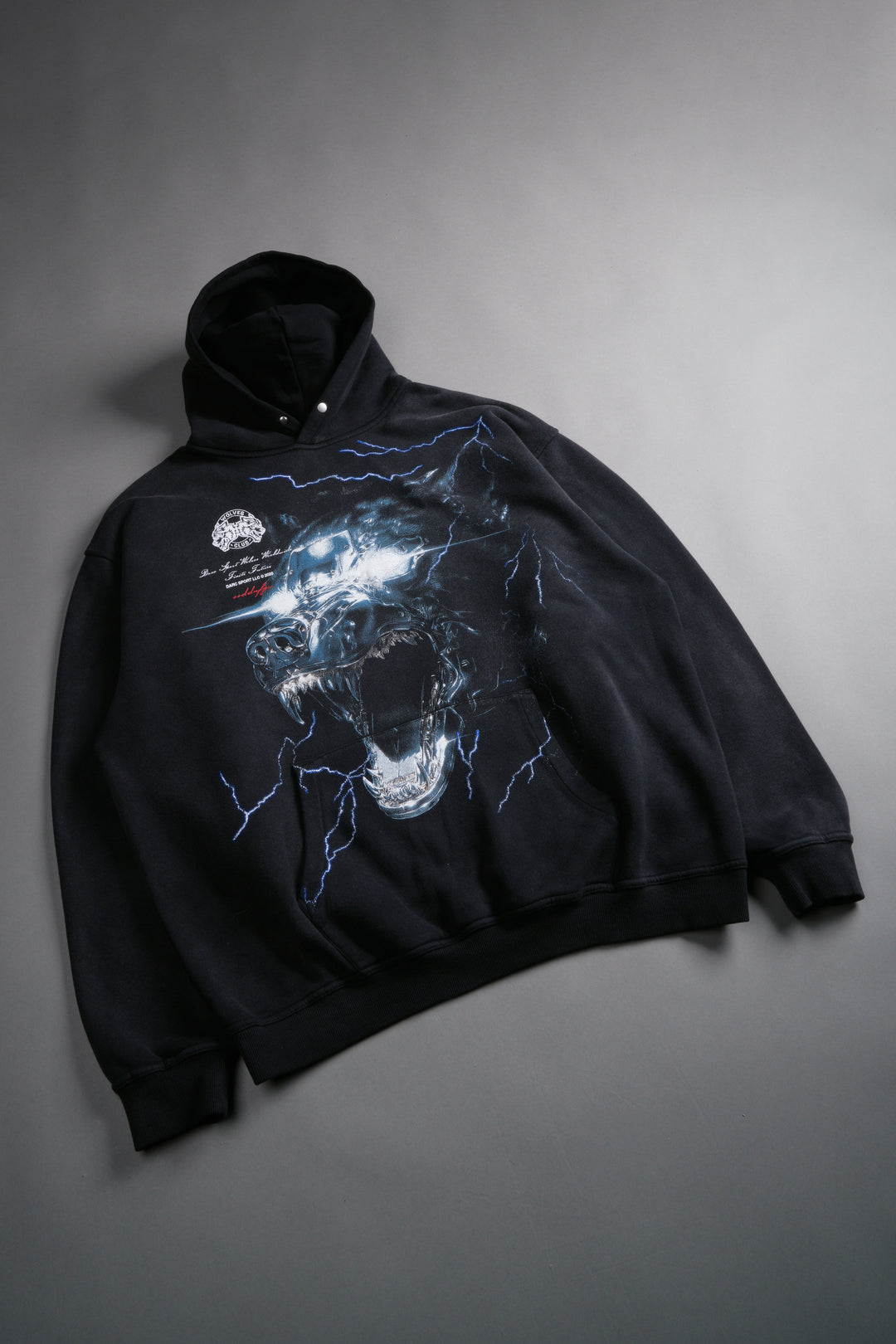 Eye of the Beast "Pierce" Hoodie in Black Drift Wash