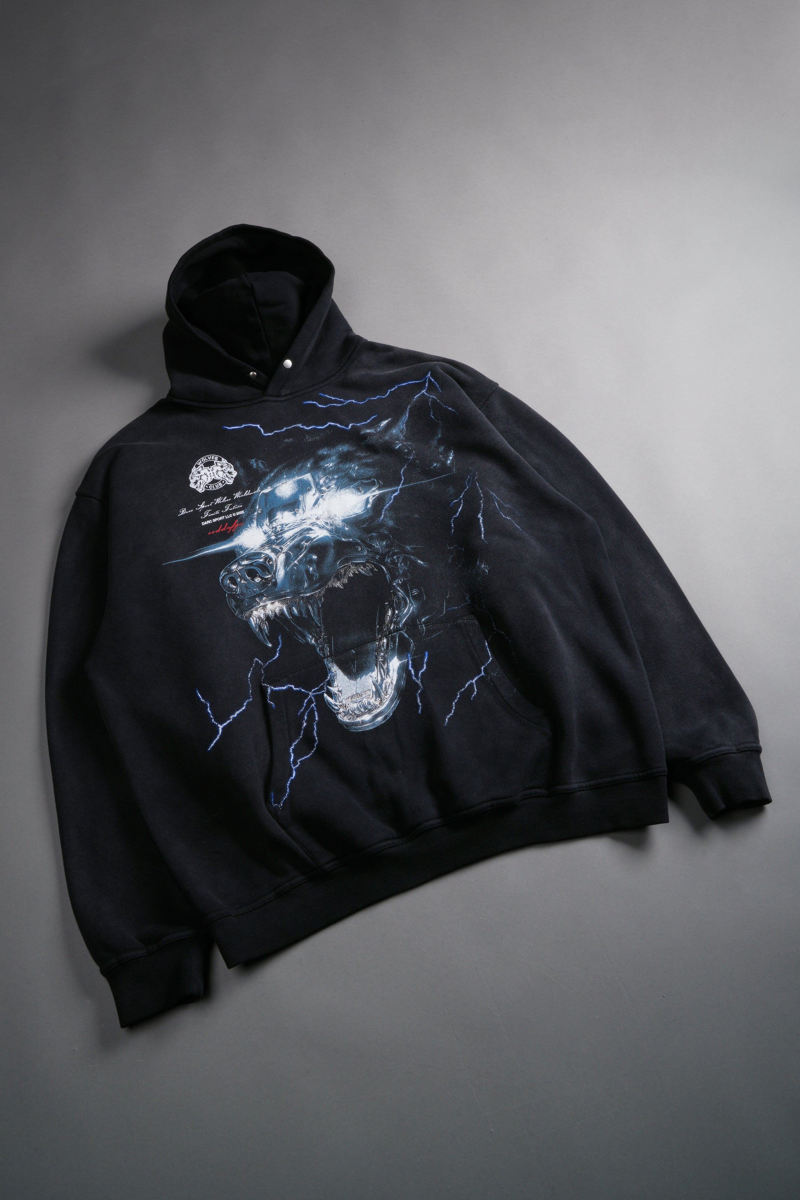Eye of the Beast "Pierce" Hoodie in Black Drift Wash