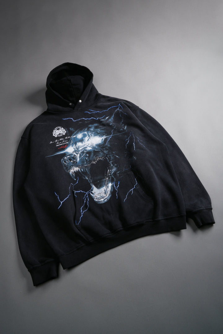 Eye of the Beast "Pierce" Hoodie in Black Drift Wash