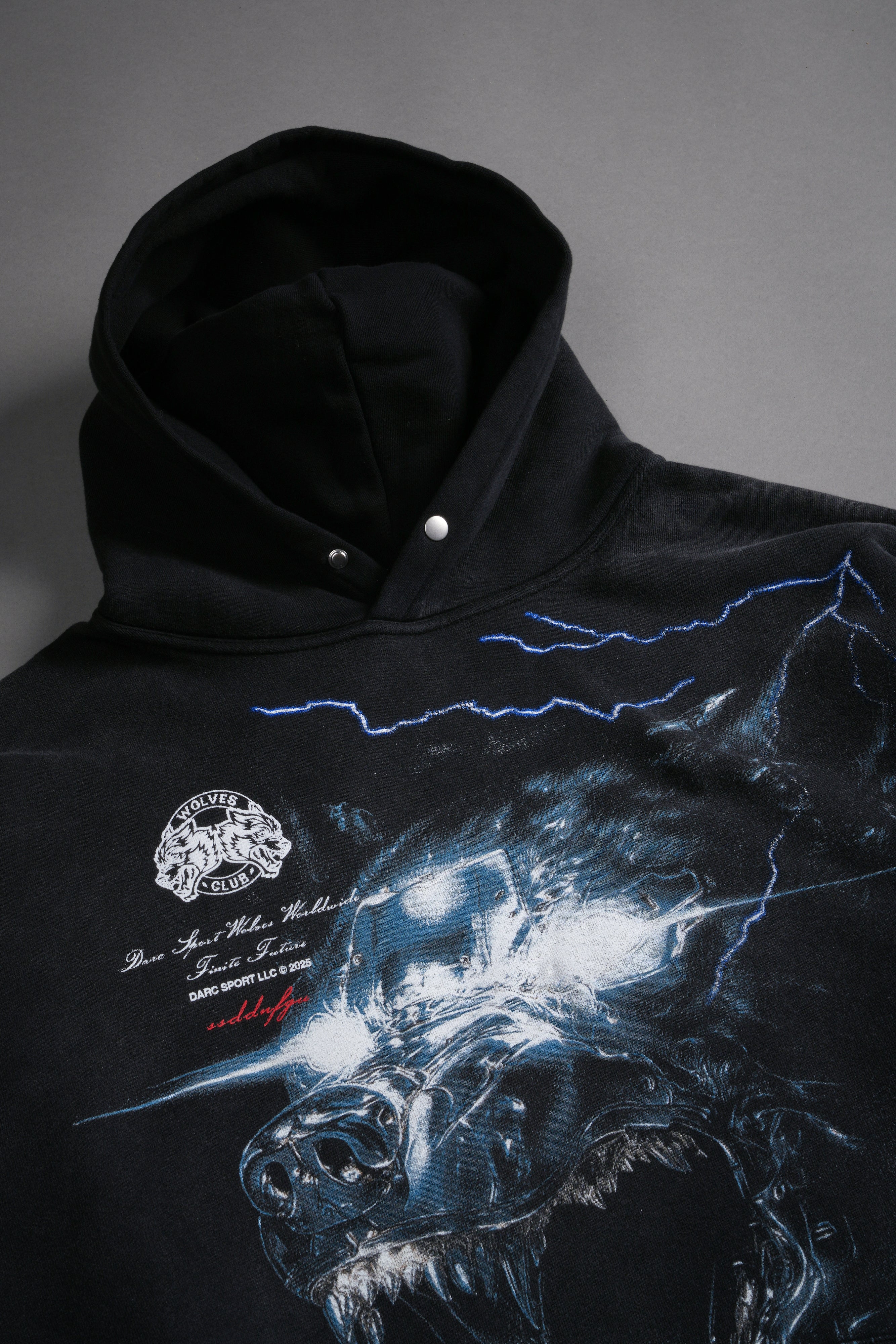 Eye of the Beast "Pierce" Hoodie in Black Drift Wash