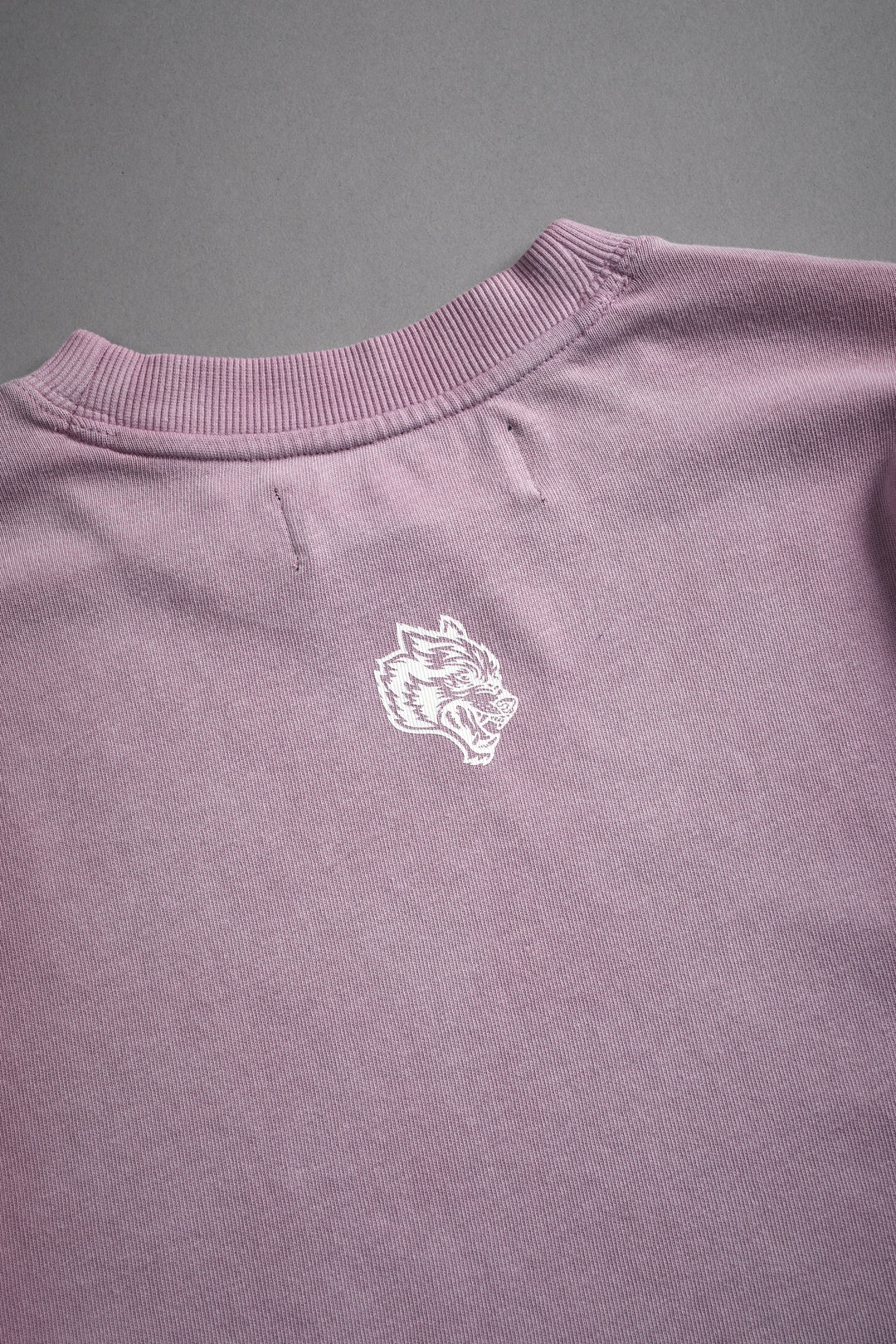 Our Script "Premium" (Cropped) Tee in Pink Smoke Spine Sun Fade