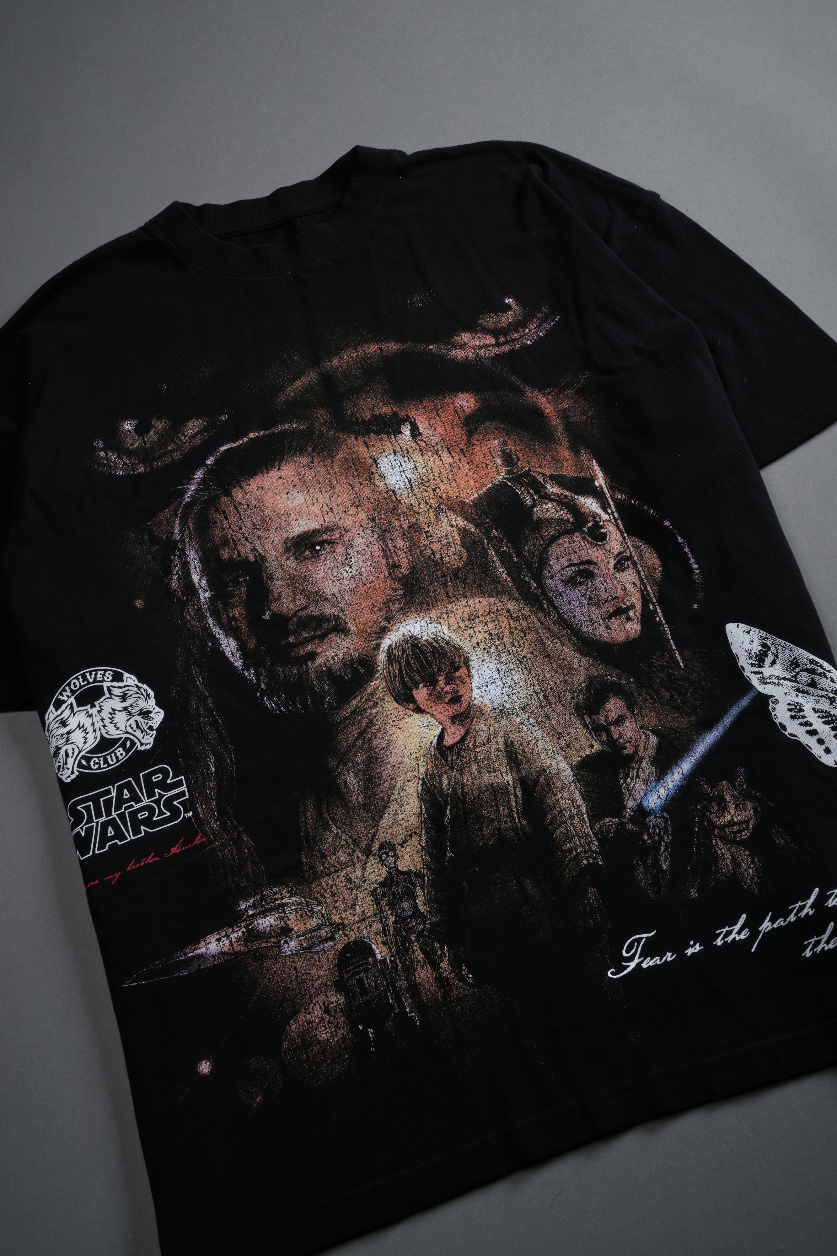 The Phantom Menace "Side-By-Side" Series Premium Tee in Black