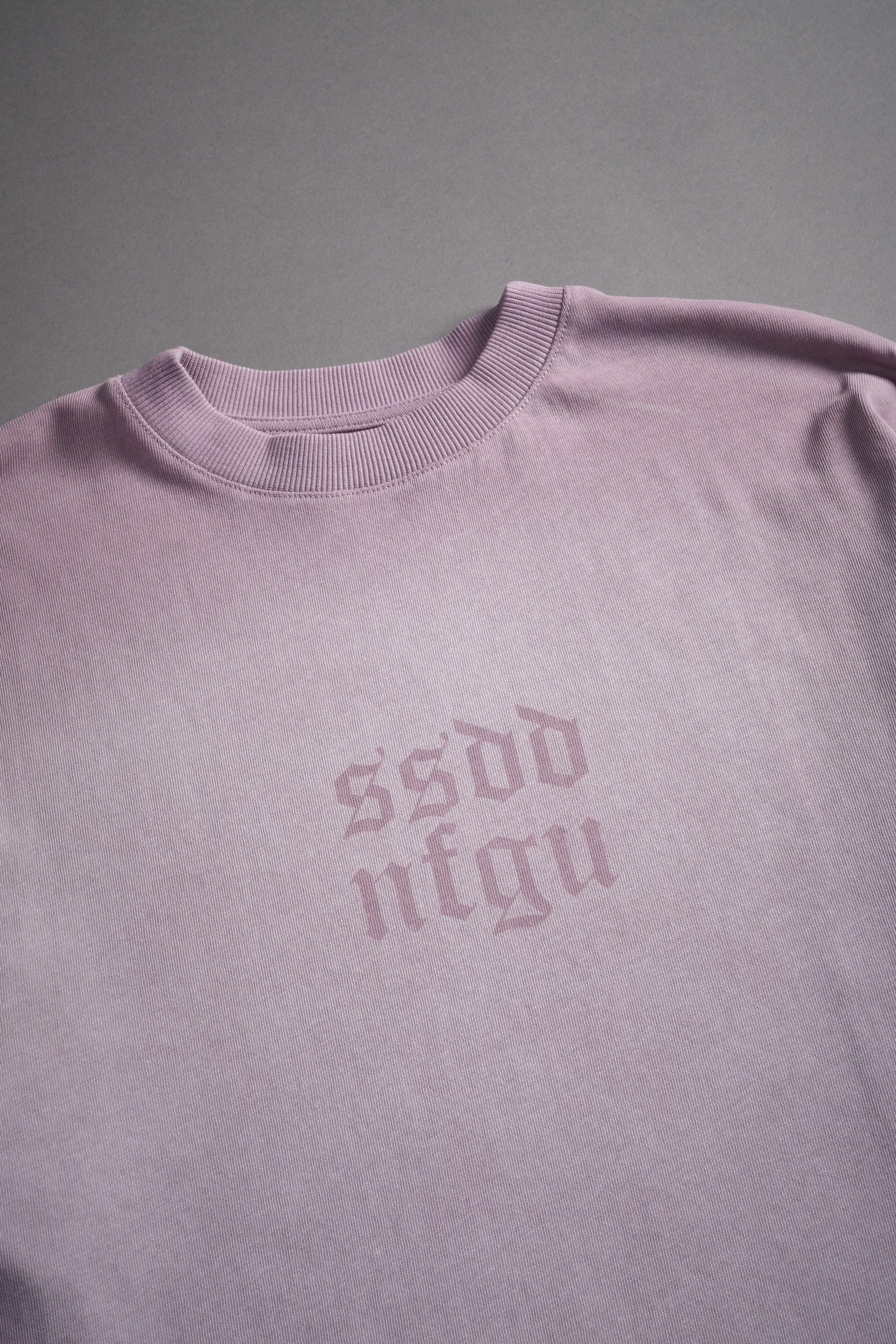 She Has Your Back "Pump Cover" Tee in Purple Smoke Horizon Sun Fade
