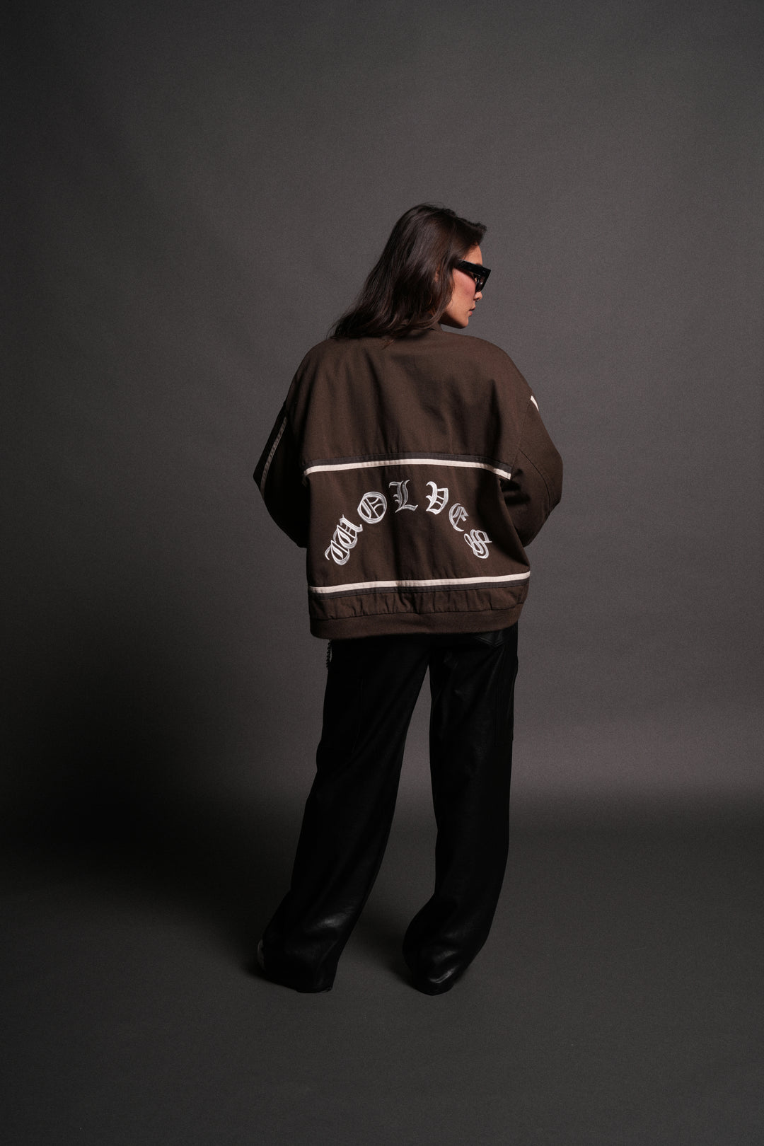 Wolves Club Chopper Big Moe Jacket in Darc Olive/Cream/Wolf Gray