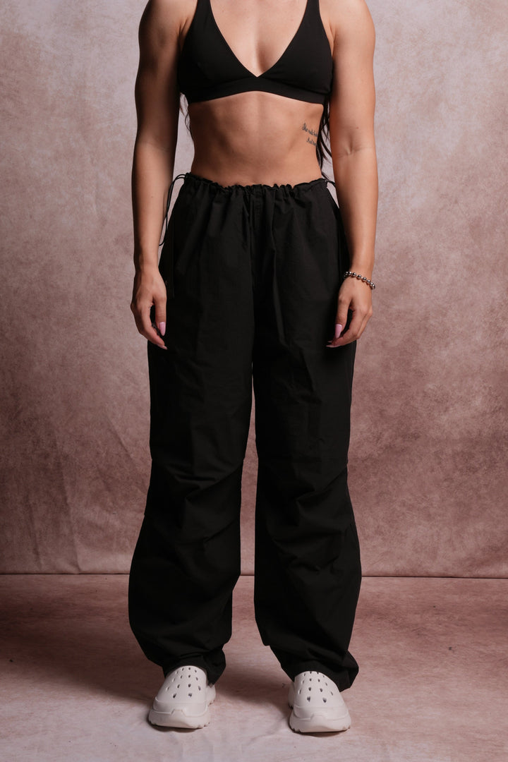 Dual Wolf Chopper Hacker Pants V2 in Black