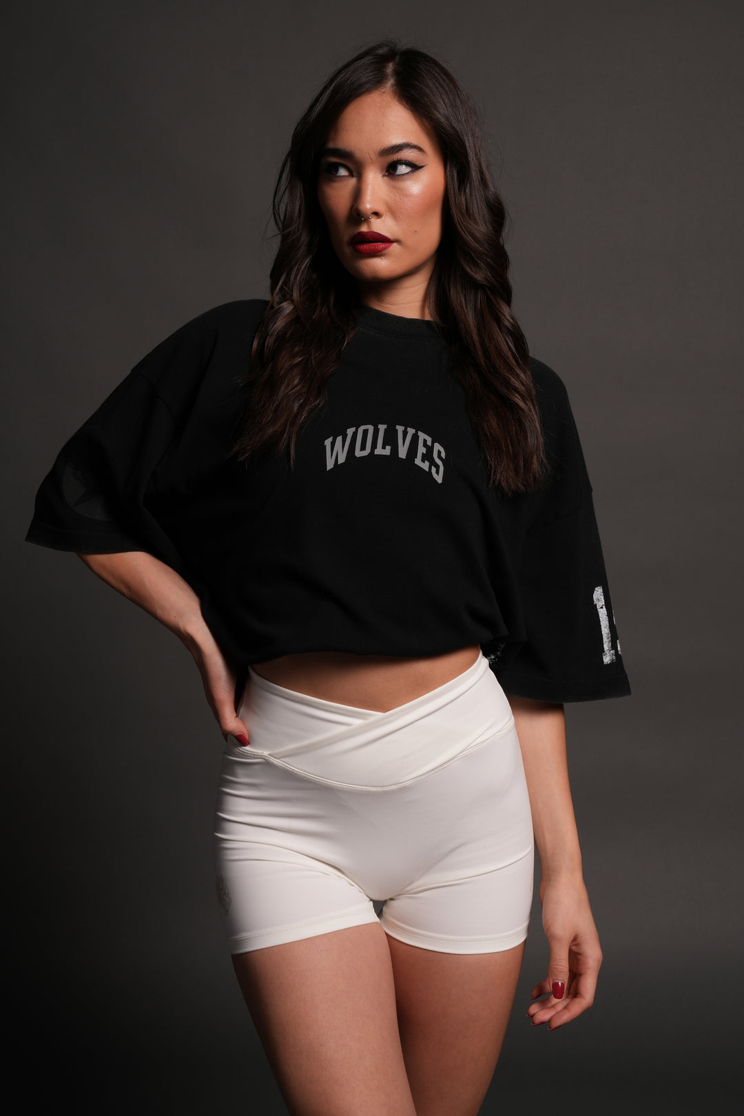 La Ca Frvr Premium Oversized Tee in Black