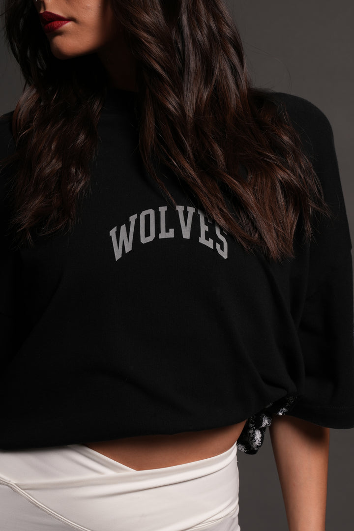 La Ca Frvr Premium Oversized Tee in Black