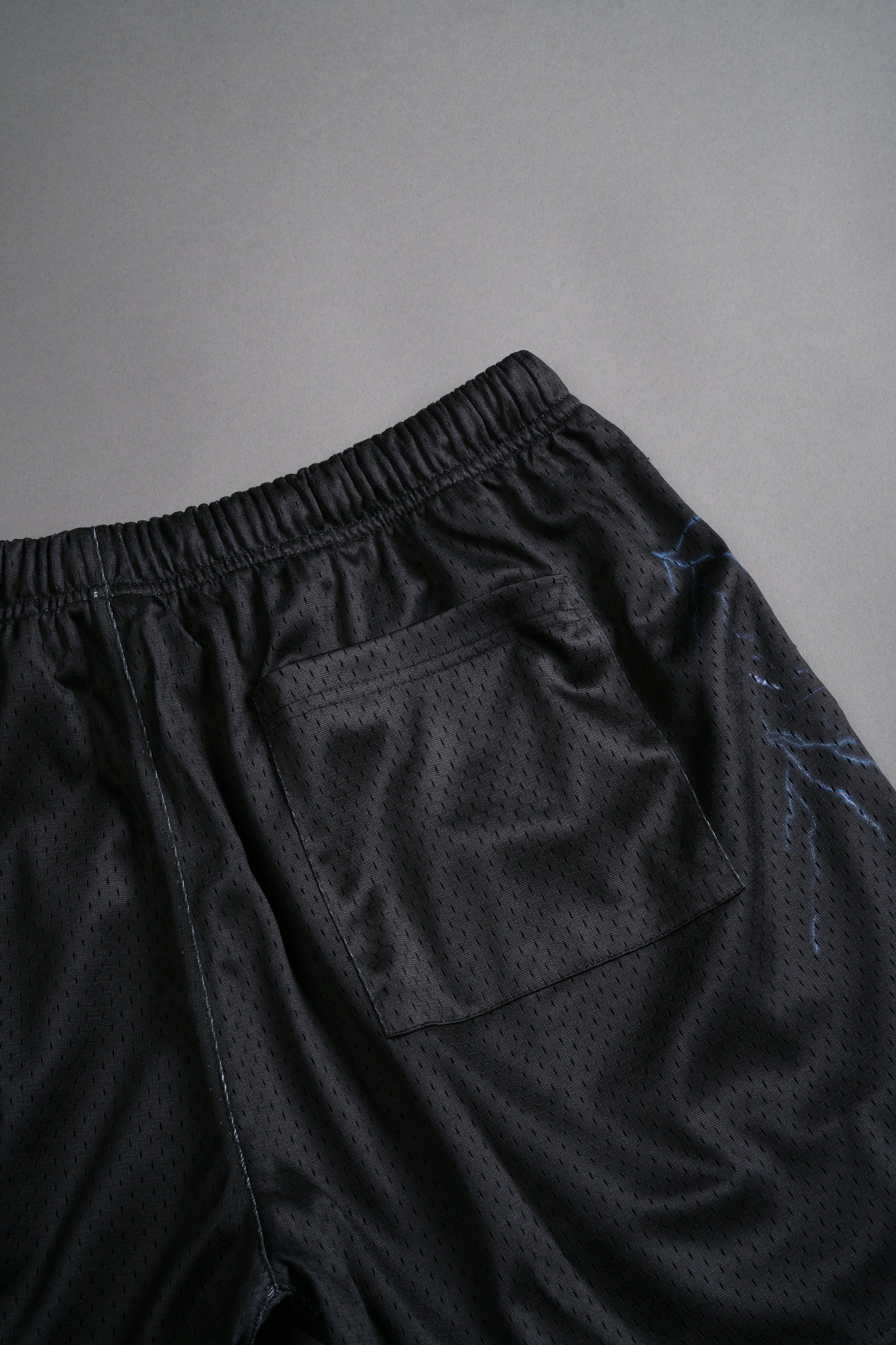 Eye Of The Beast Mesh Shorts in Black